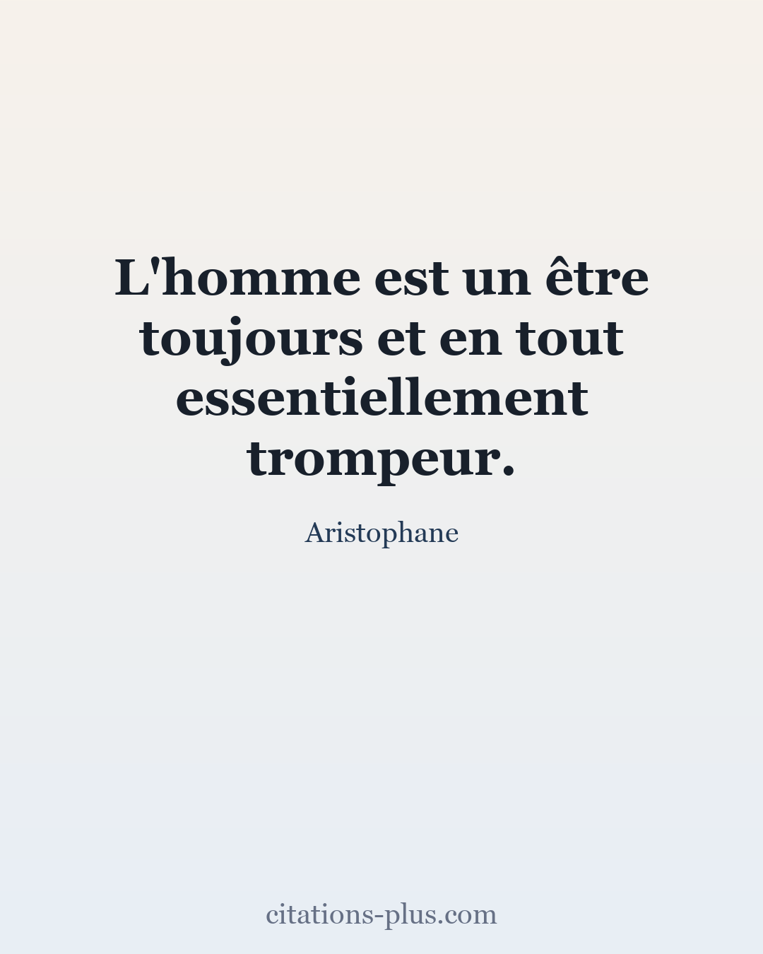 Carte Premium clair — Aristophane