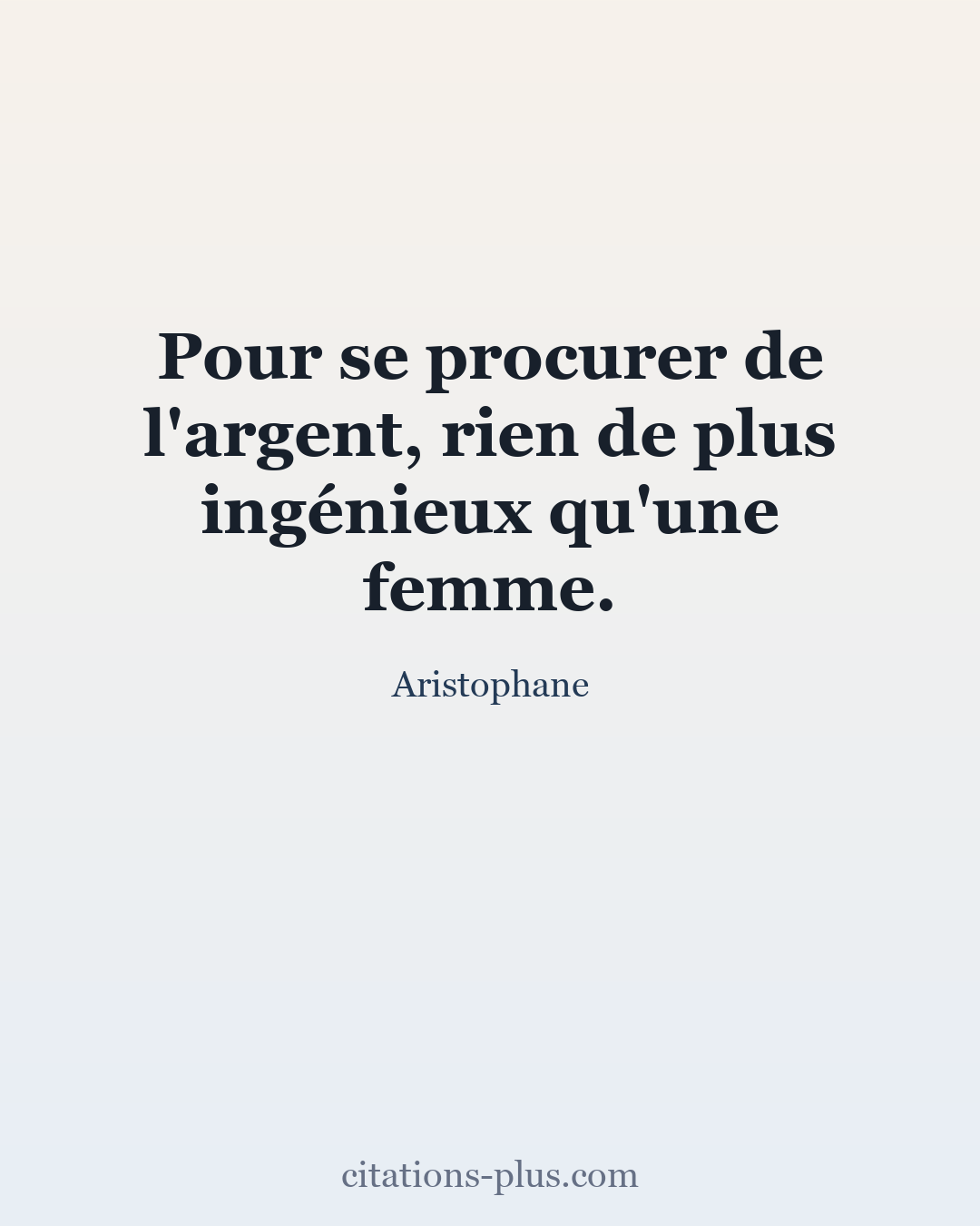 Carte Premium clair — Aristophane
