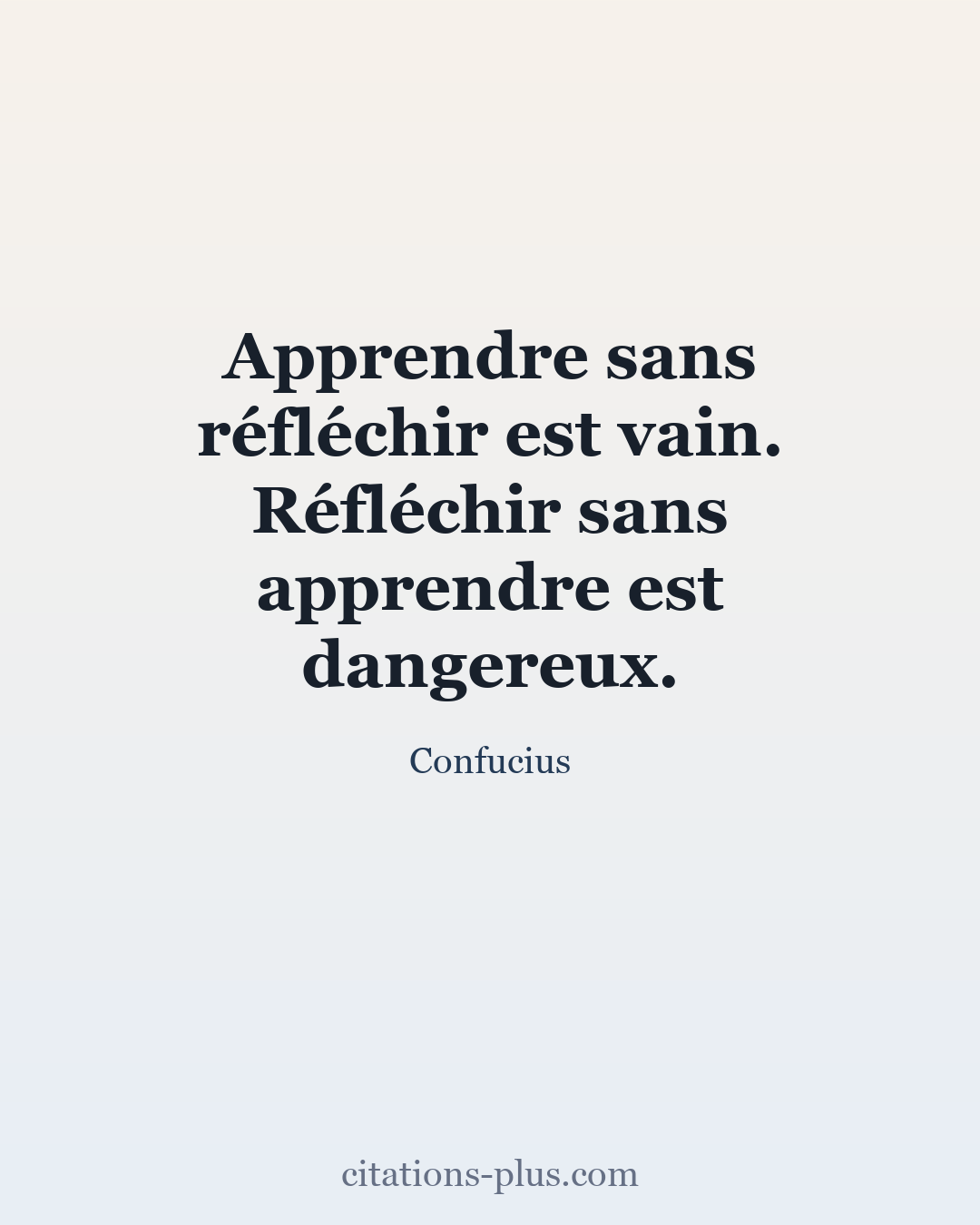 Carte Premium clair — Confucius