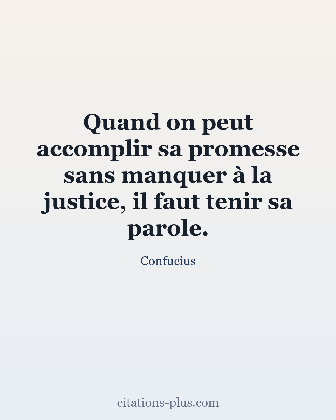 Carte Premium clair — Confucius