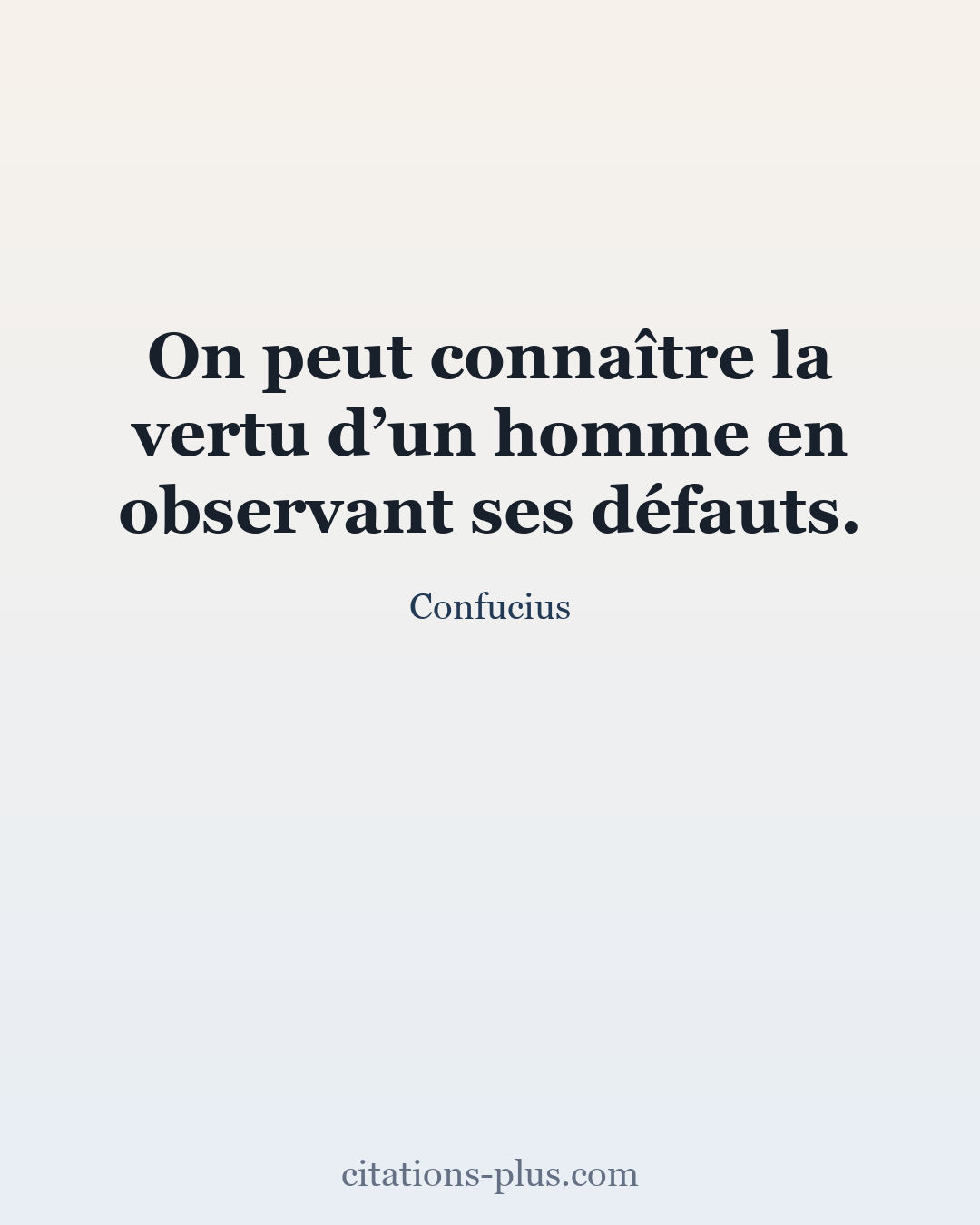 Carte Premium clair — Confucius