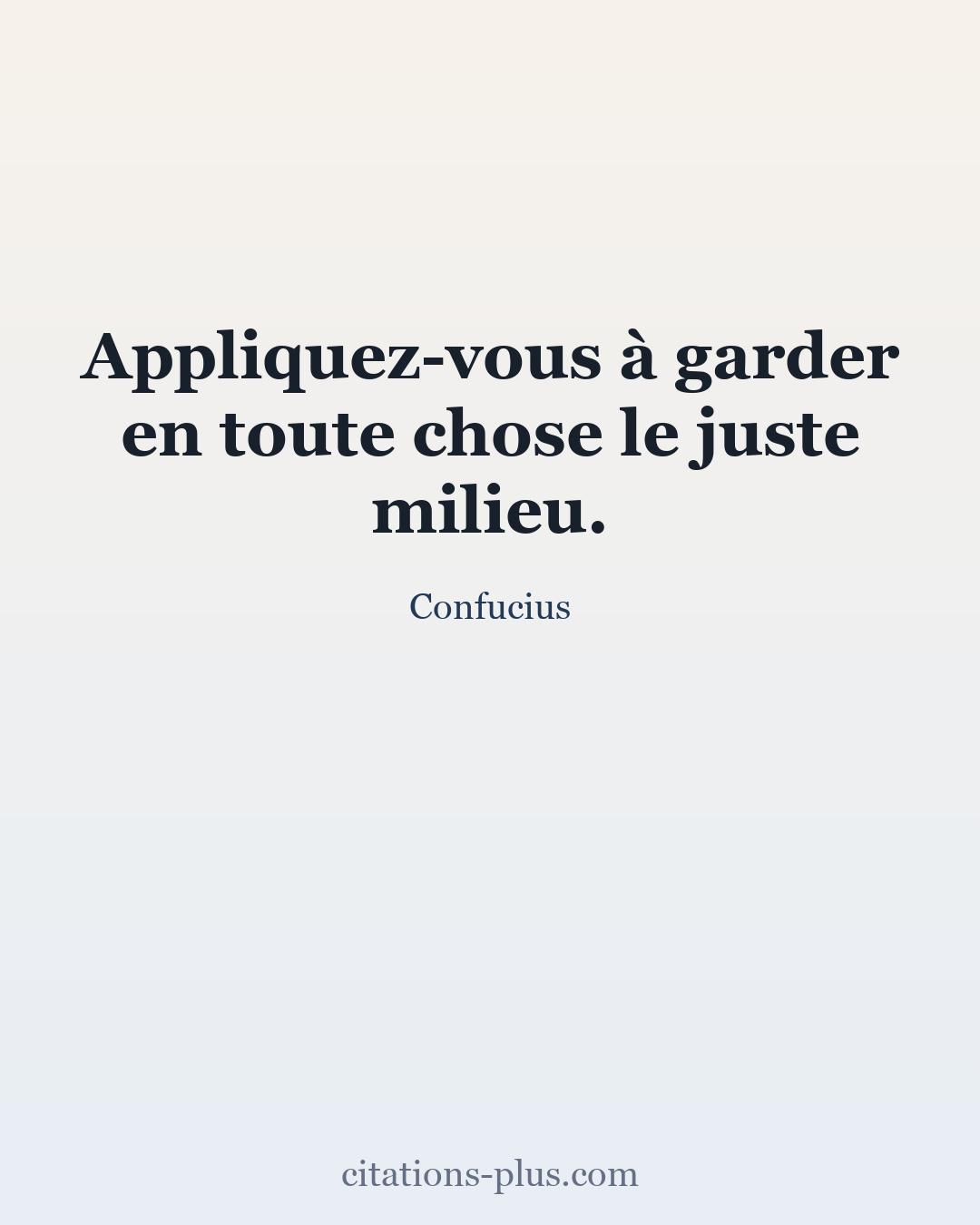 Carte Premium clair — Confucius