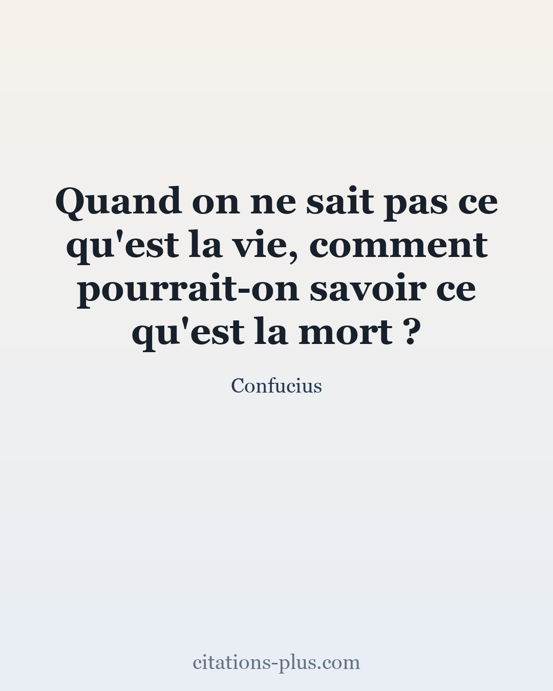 Carte Premium clair — Confucius