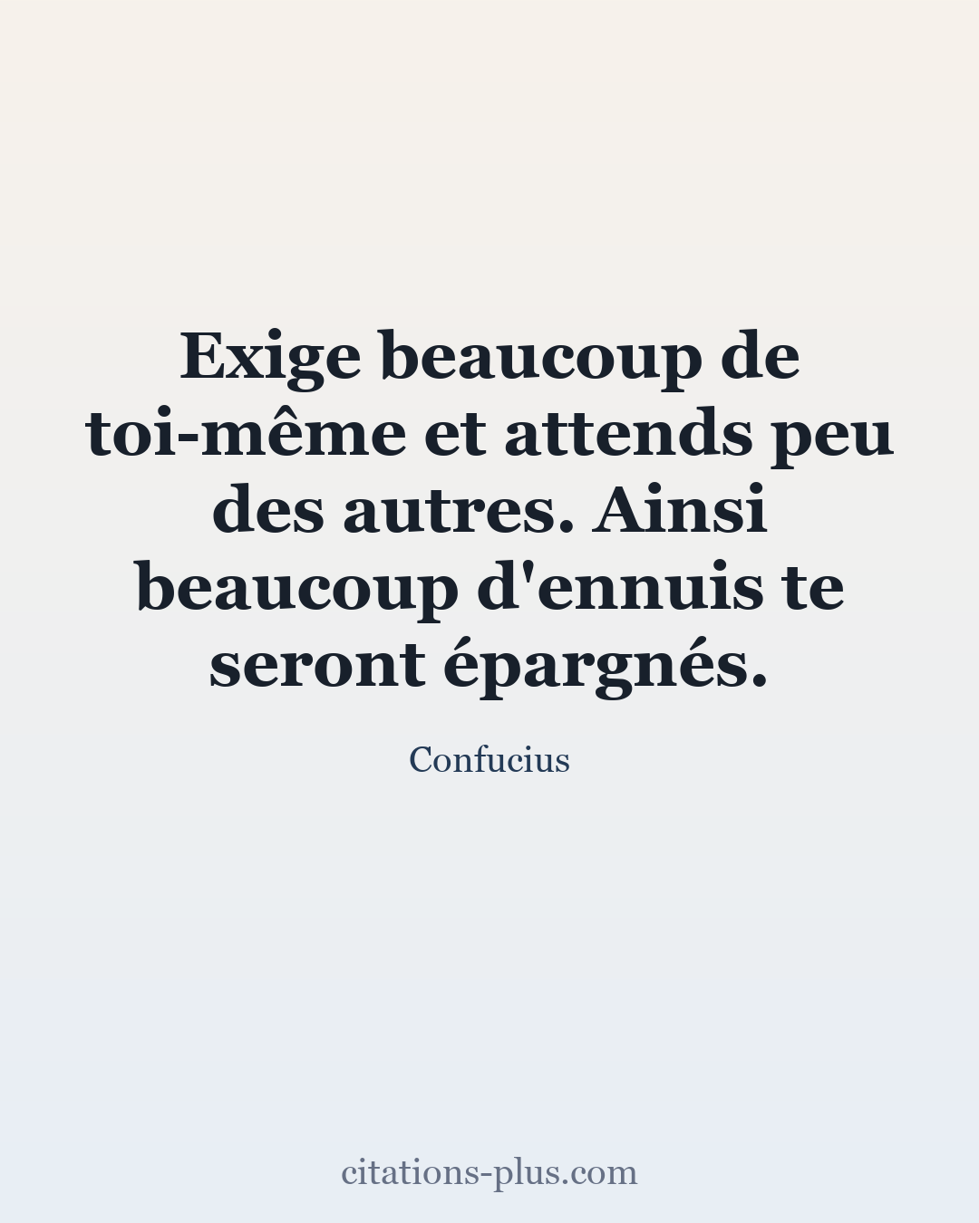 Carte Premium clair — Confucius