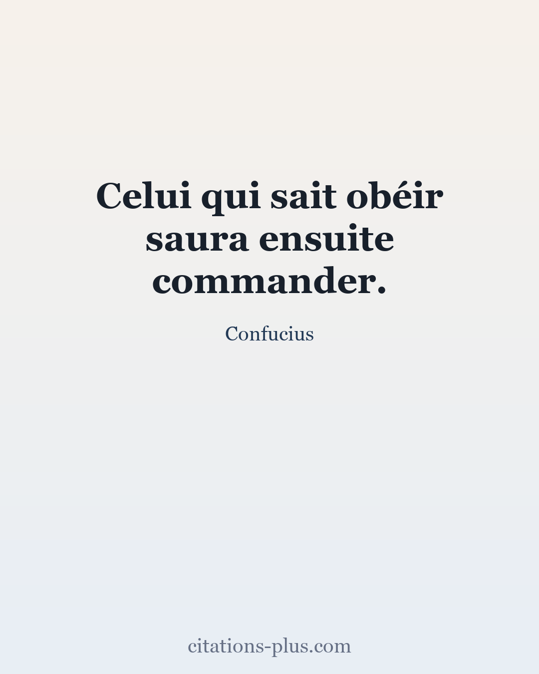 Carte Premium clair — Confucius