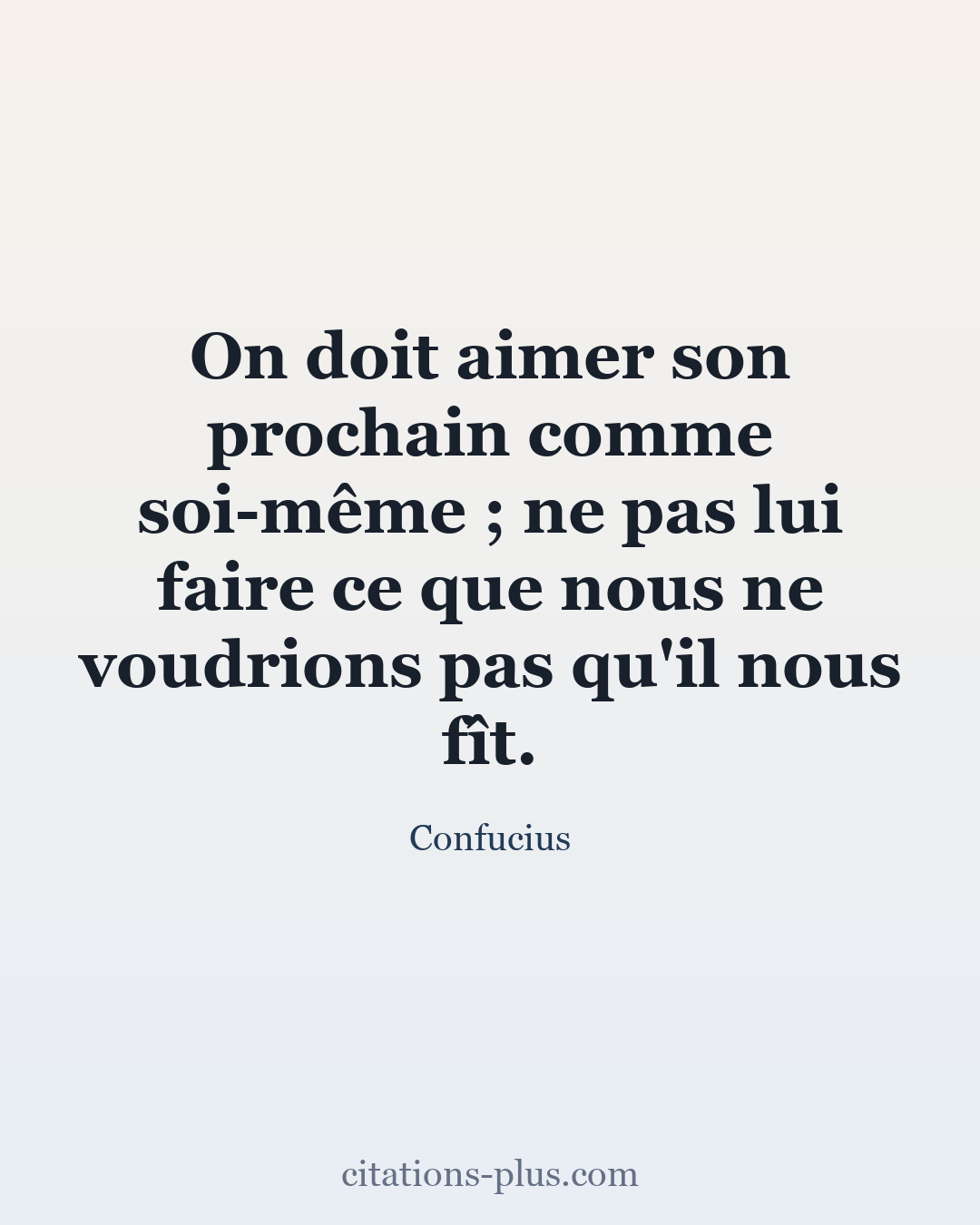 Carte Premium clair — Confucius