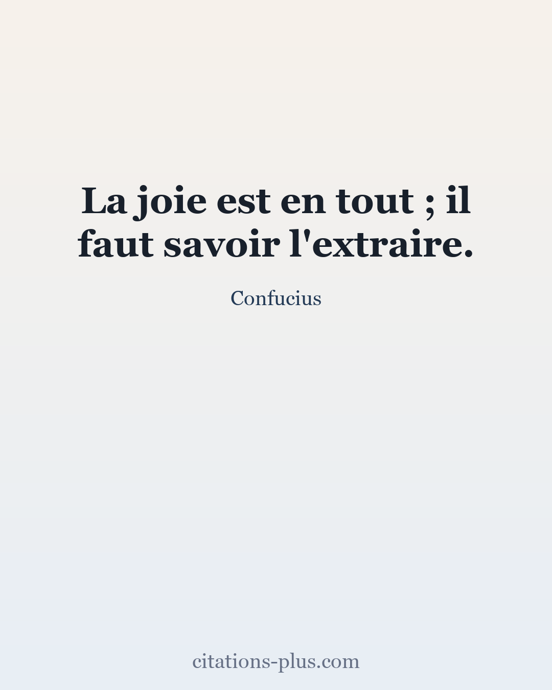Carte Premium clair — Confucius
