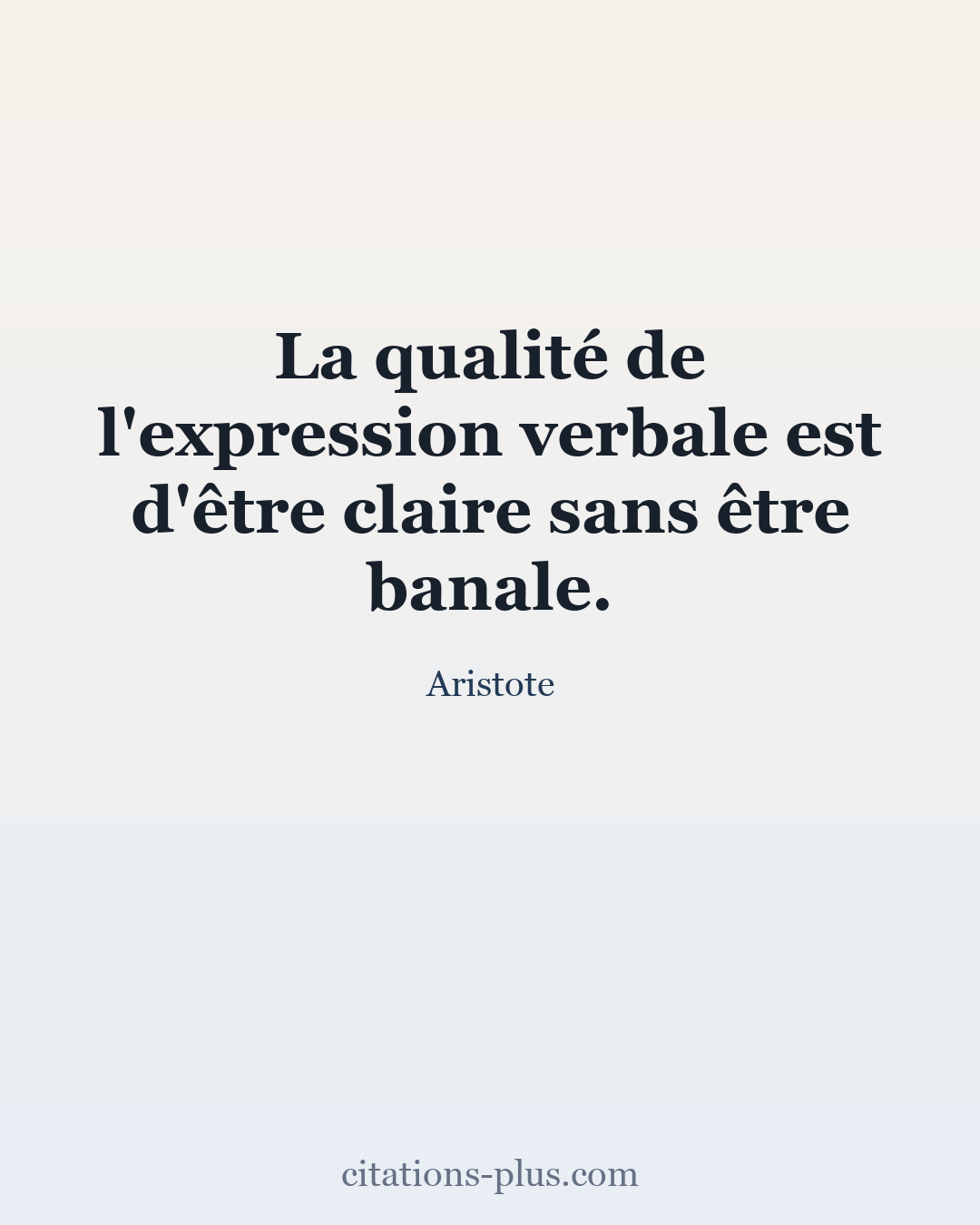 Carte Premium clair — Aristote