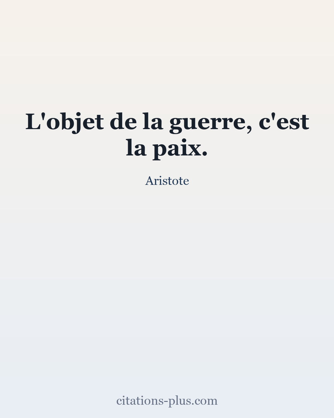 Carte Premium clair — Aristote