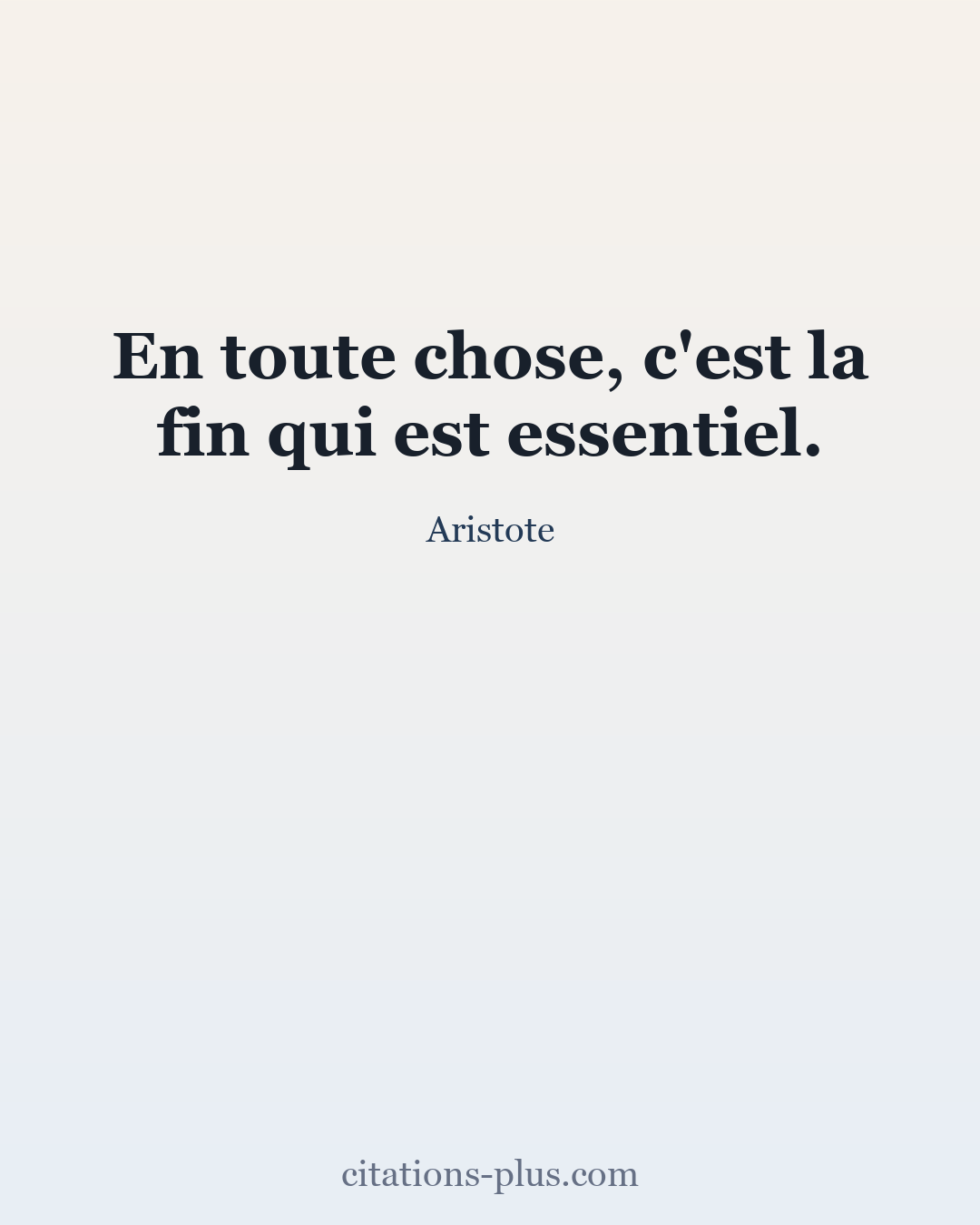 Carte Premium clair — Aristote