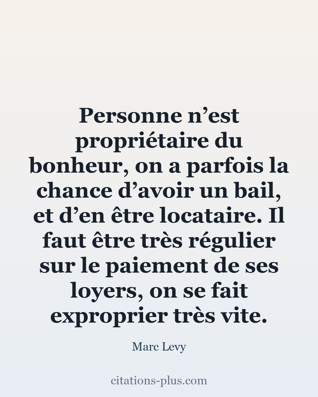 Carte Premium clair — Marc Levy