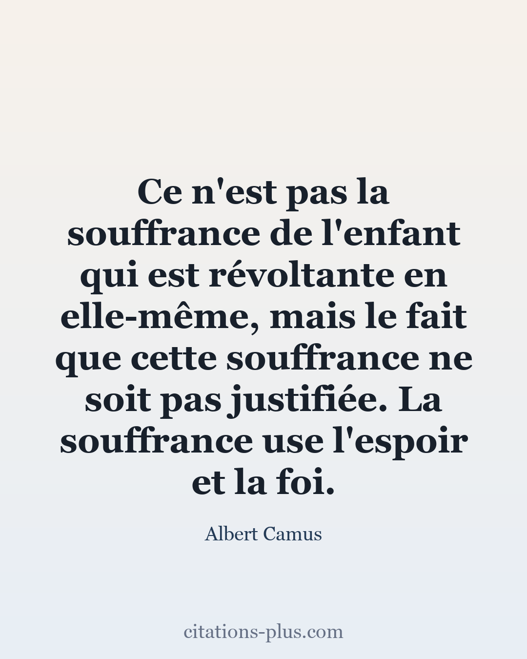 Carte Premium clair — Albert Camus