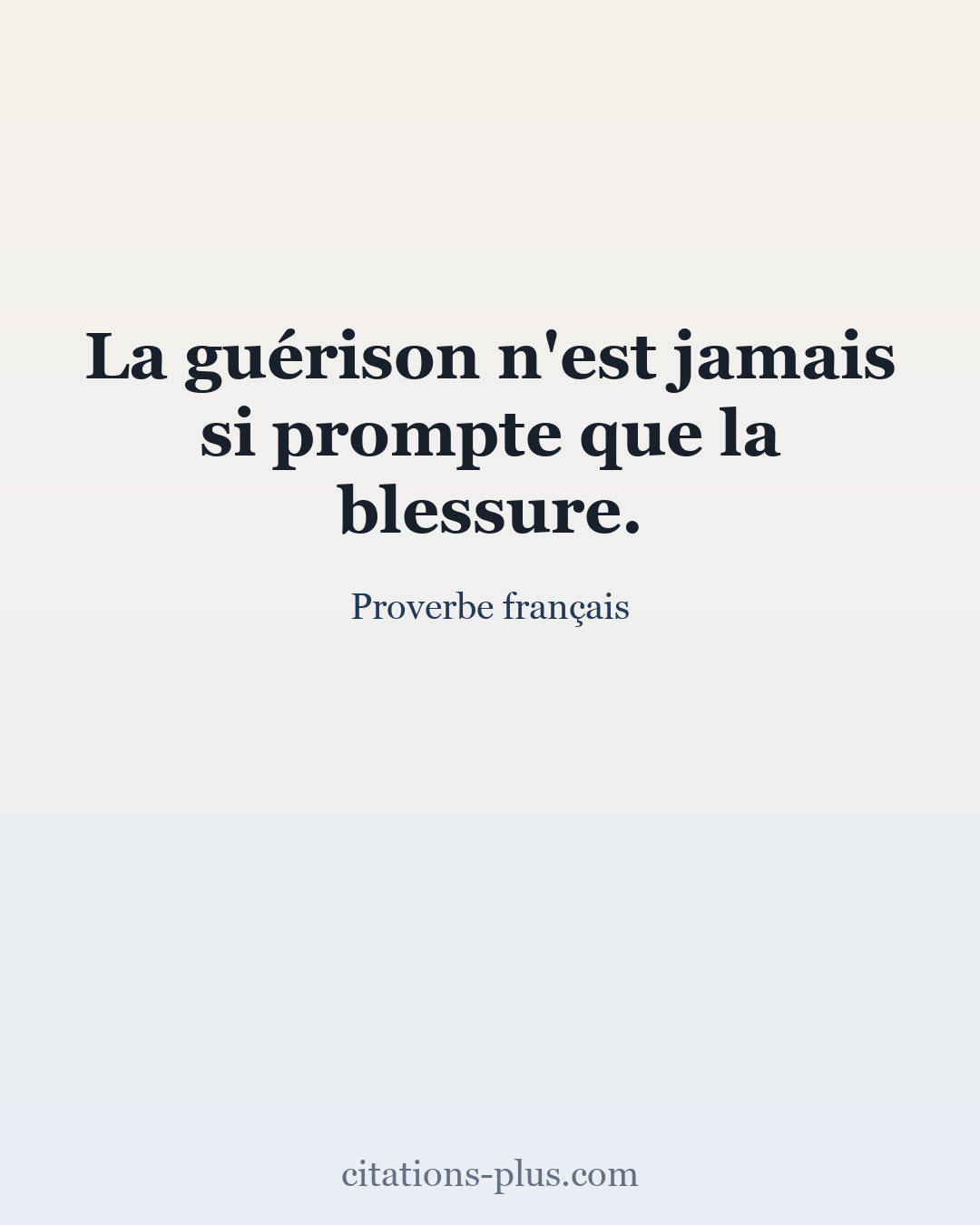 Carte Premium clair — Proverbe français