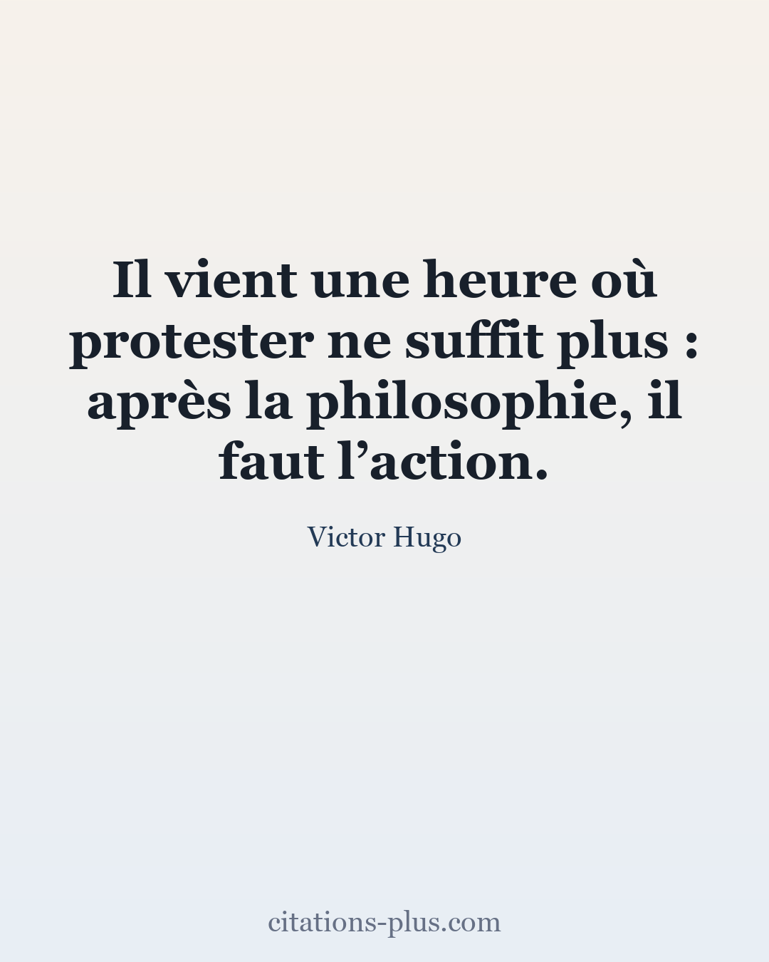 Carte Premium clair — Victor Hugo