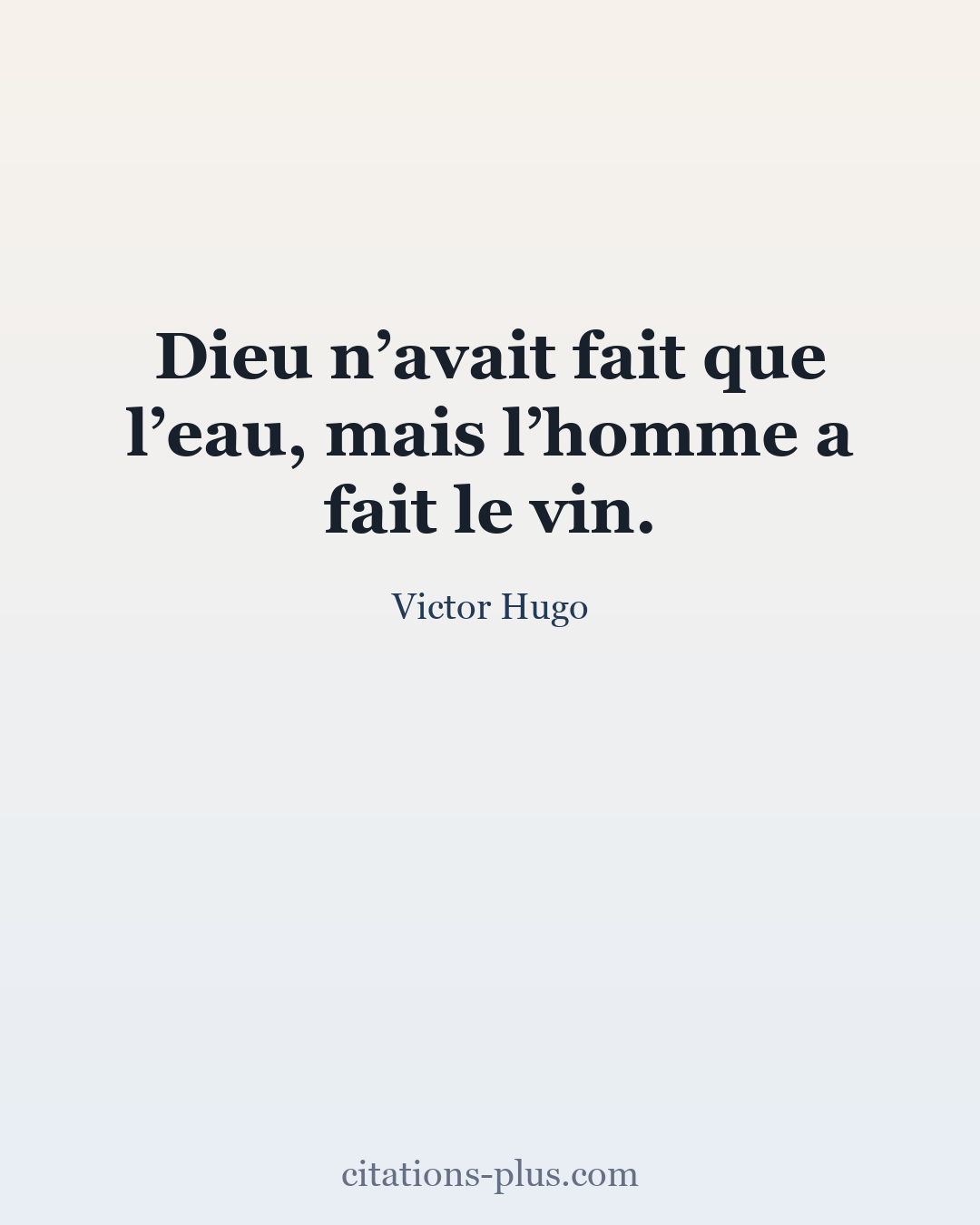 Carte Premium clair — Victor Hugo