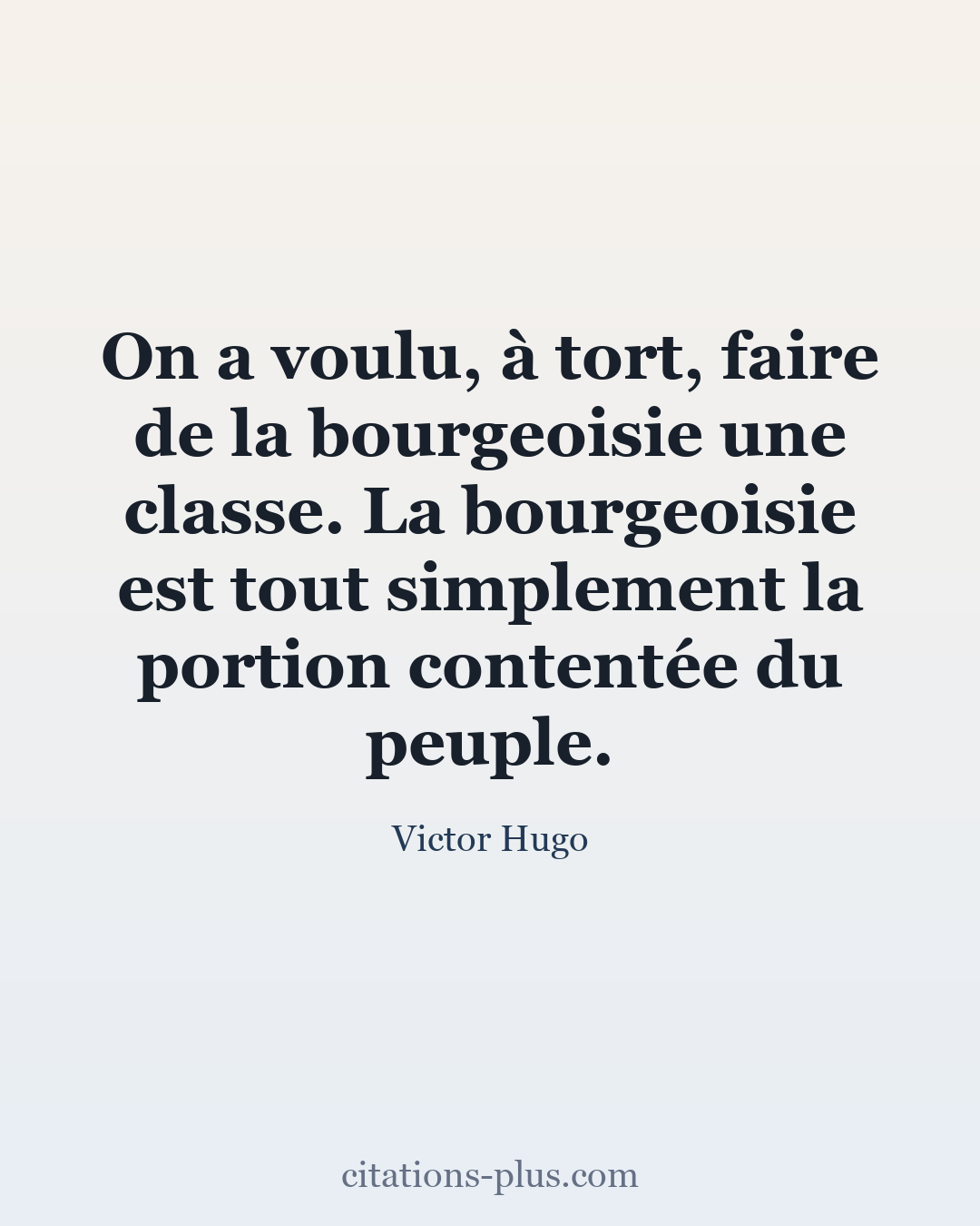 Carte Premium clair — Victor Hugo