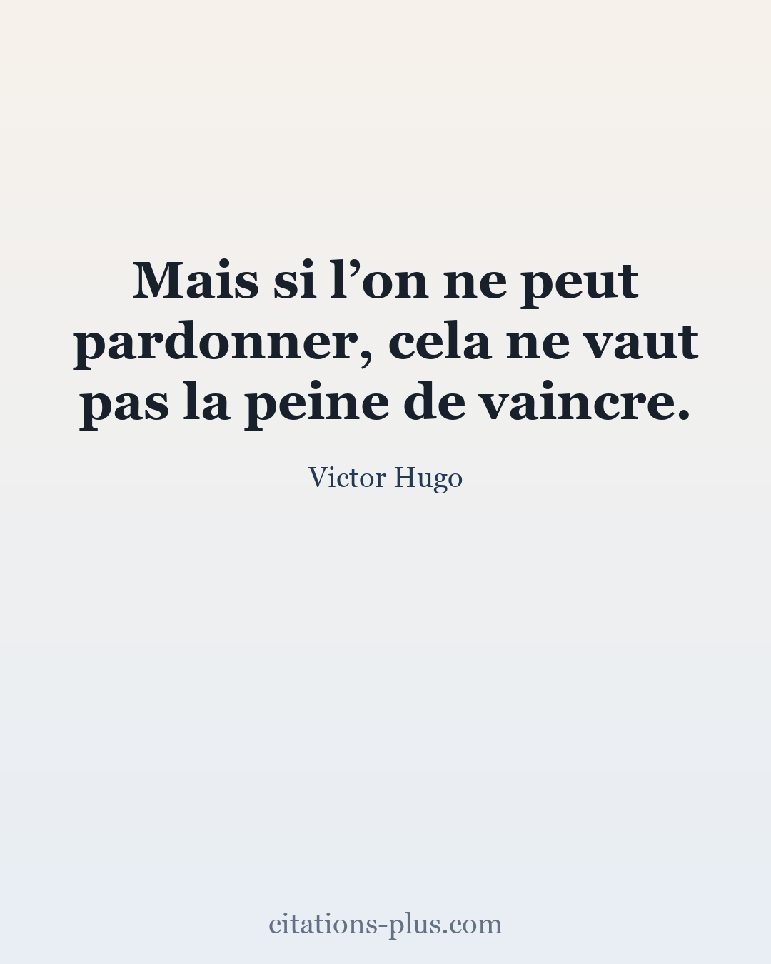 Carte Premium clair — Victor Hugo