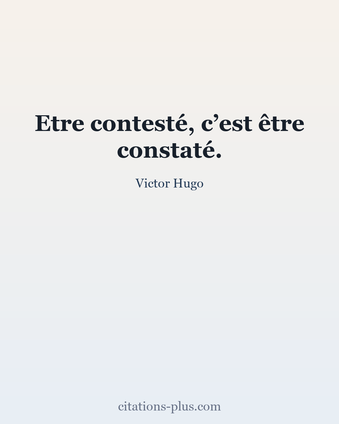 Carte Premium clair — Victor Hugo