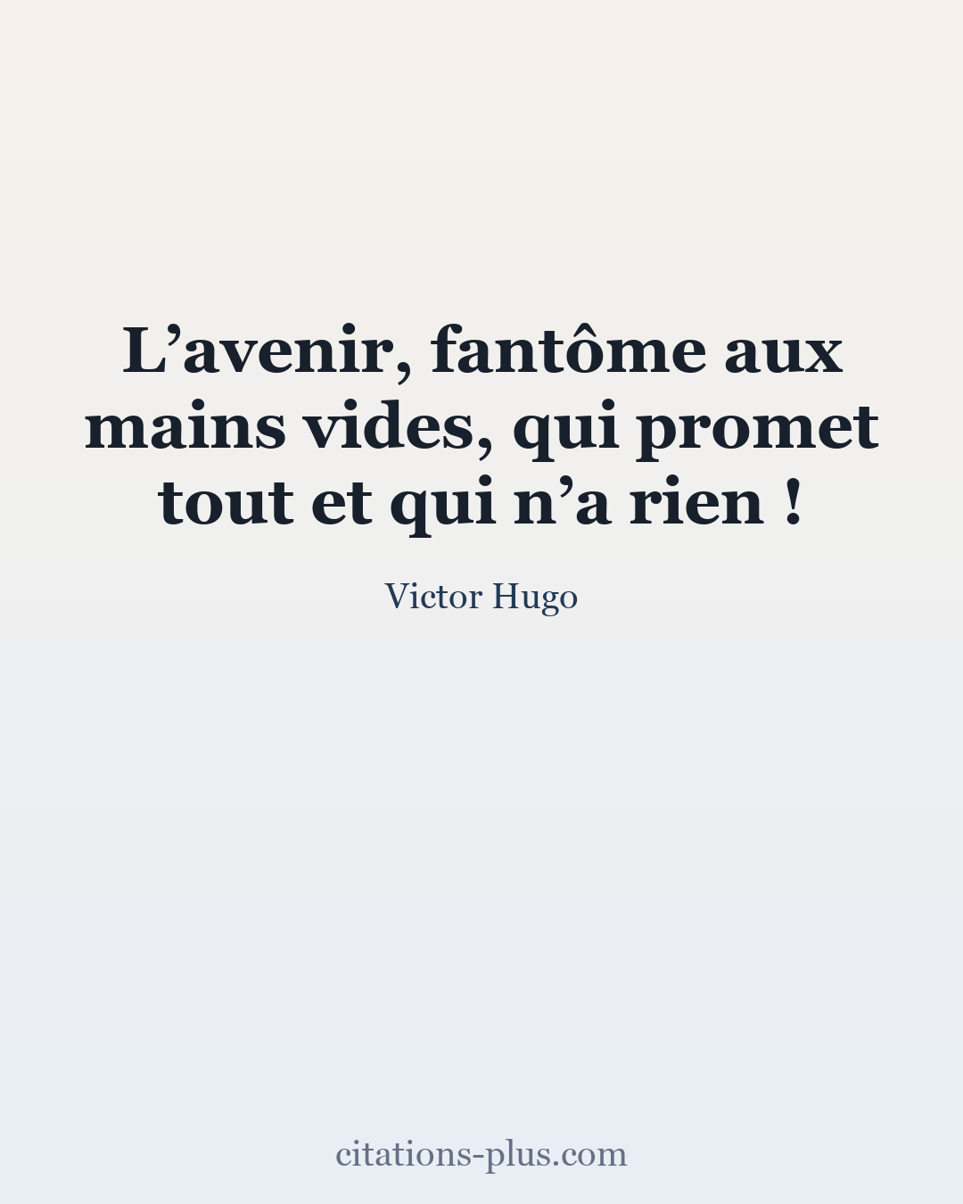 Carte Premium clair — Victor Hugo