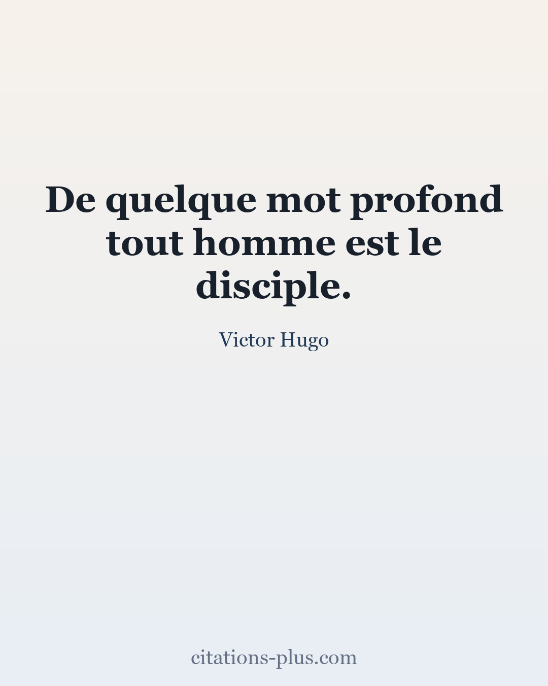 Carte Premium clair — Victor Hugo
