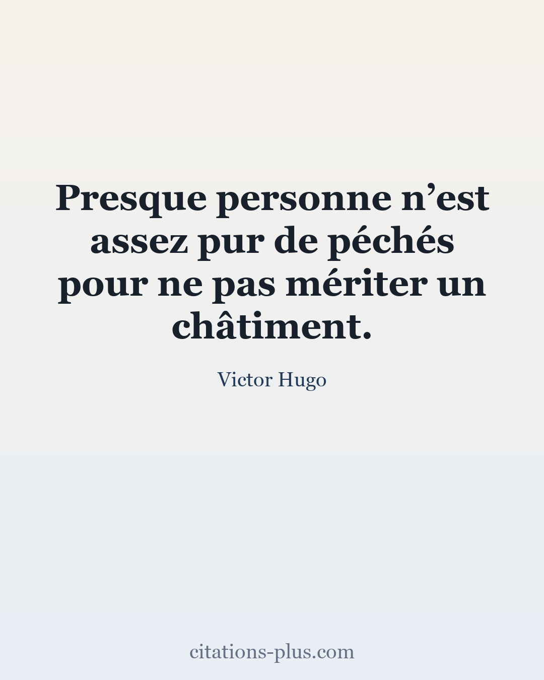 Carte Premium clair — Victor Hugo