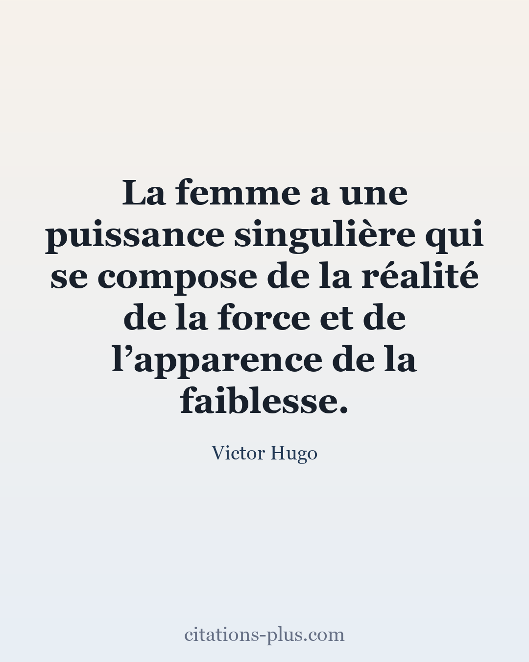 Carte Premium clair — Victor Hugo