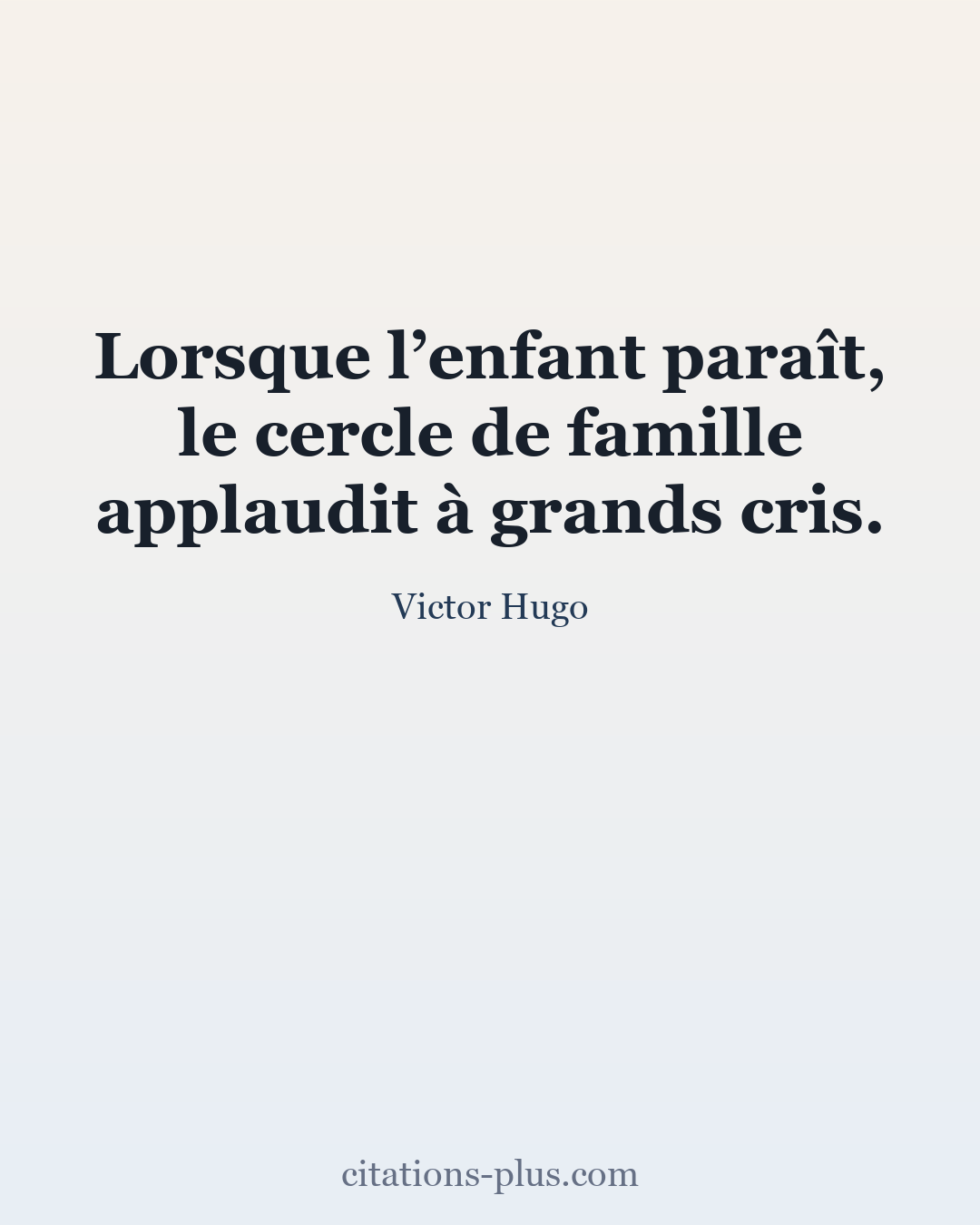 Carte Premium clair — Victor Hugo