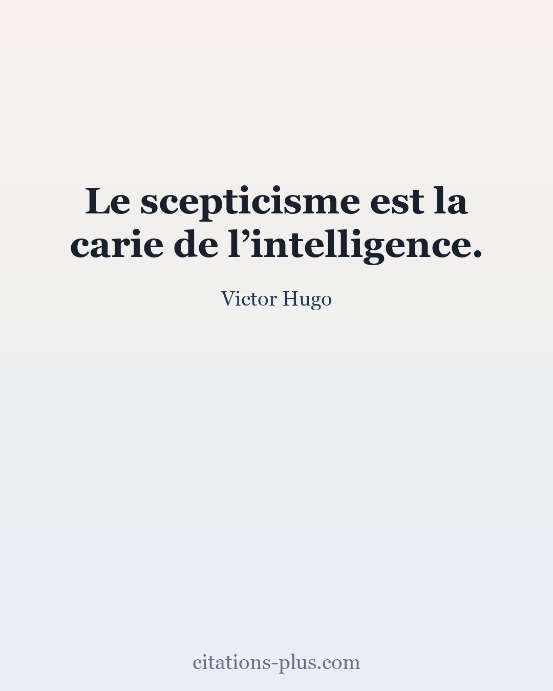 Carte Premium clair — Victor Hugo
