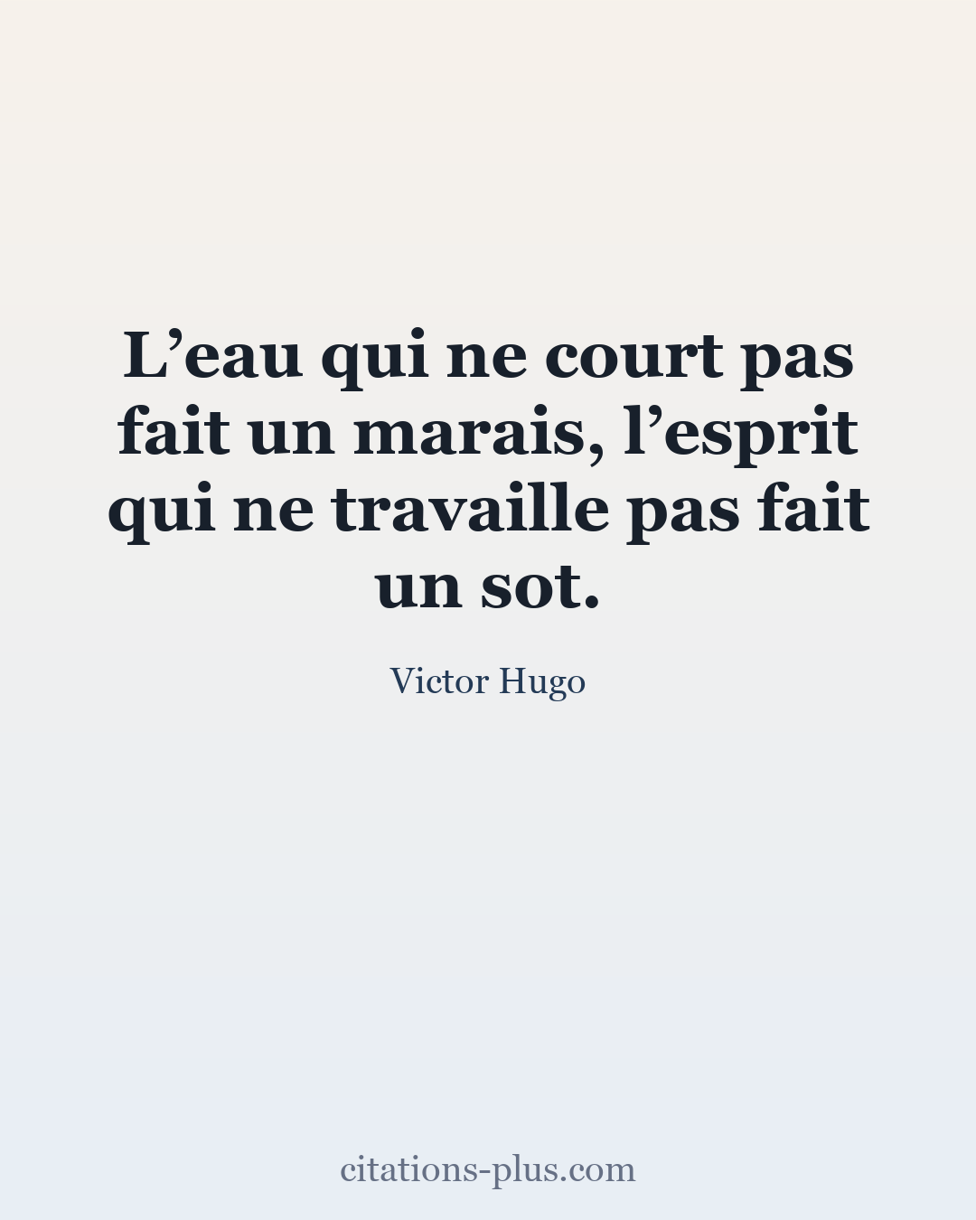 Carte Premium clair — Victor Hugo
