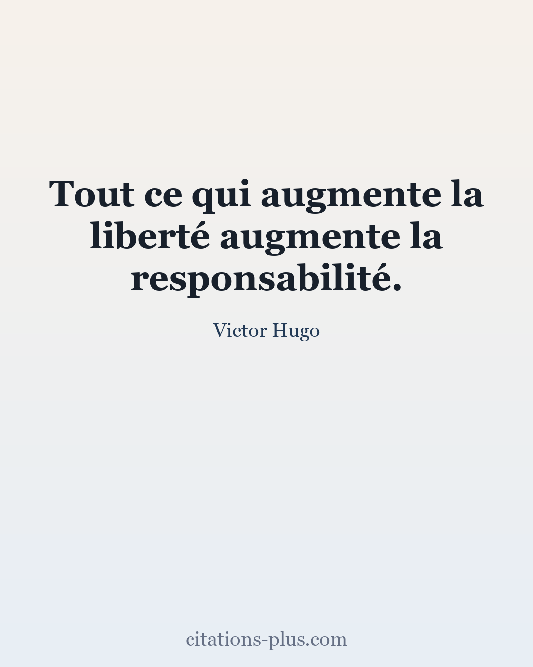 Carte Premium clair — Victor Hugo