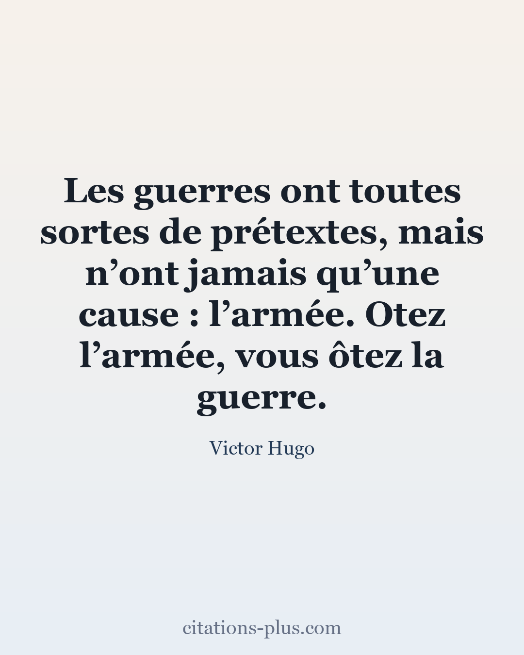 Carte Premium clair — Victor Hugo