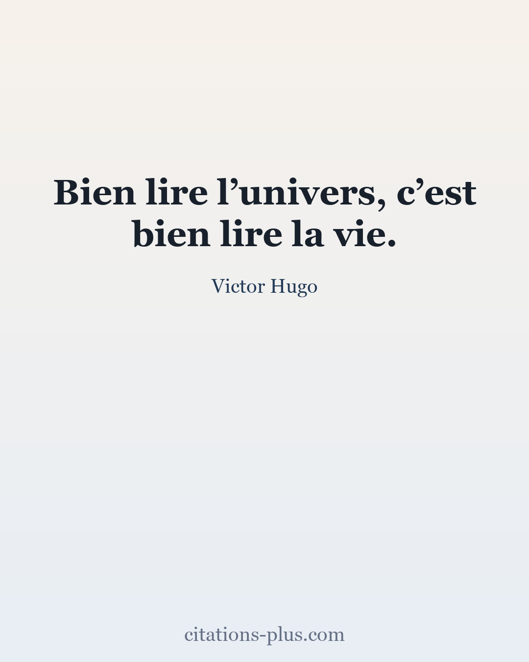 Carte Premium clair — Victor Hugo