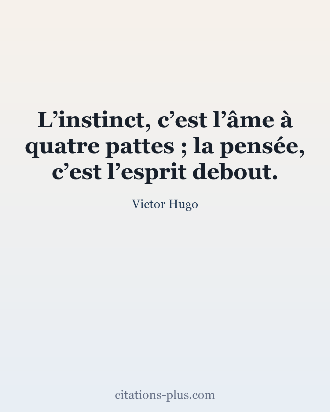 Carte Premium clair — Victor Hugo