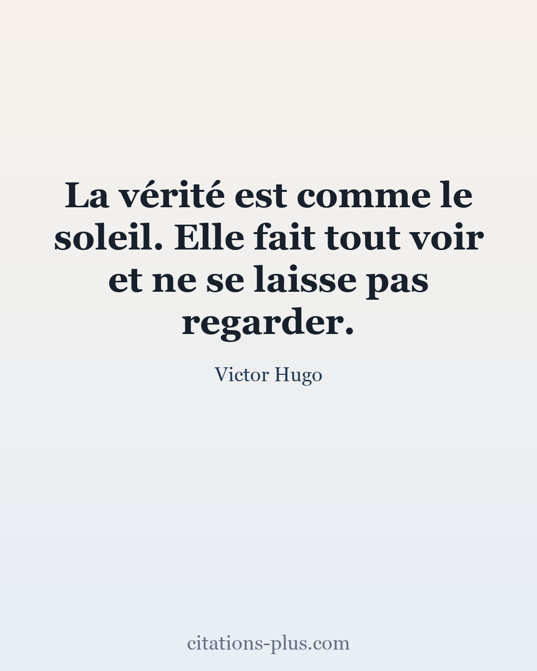 Carte Premium clair — Victor Hugo