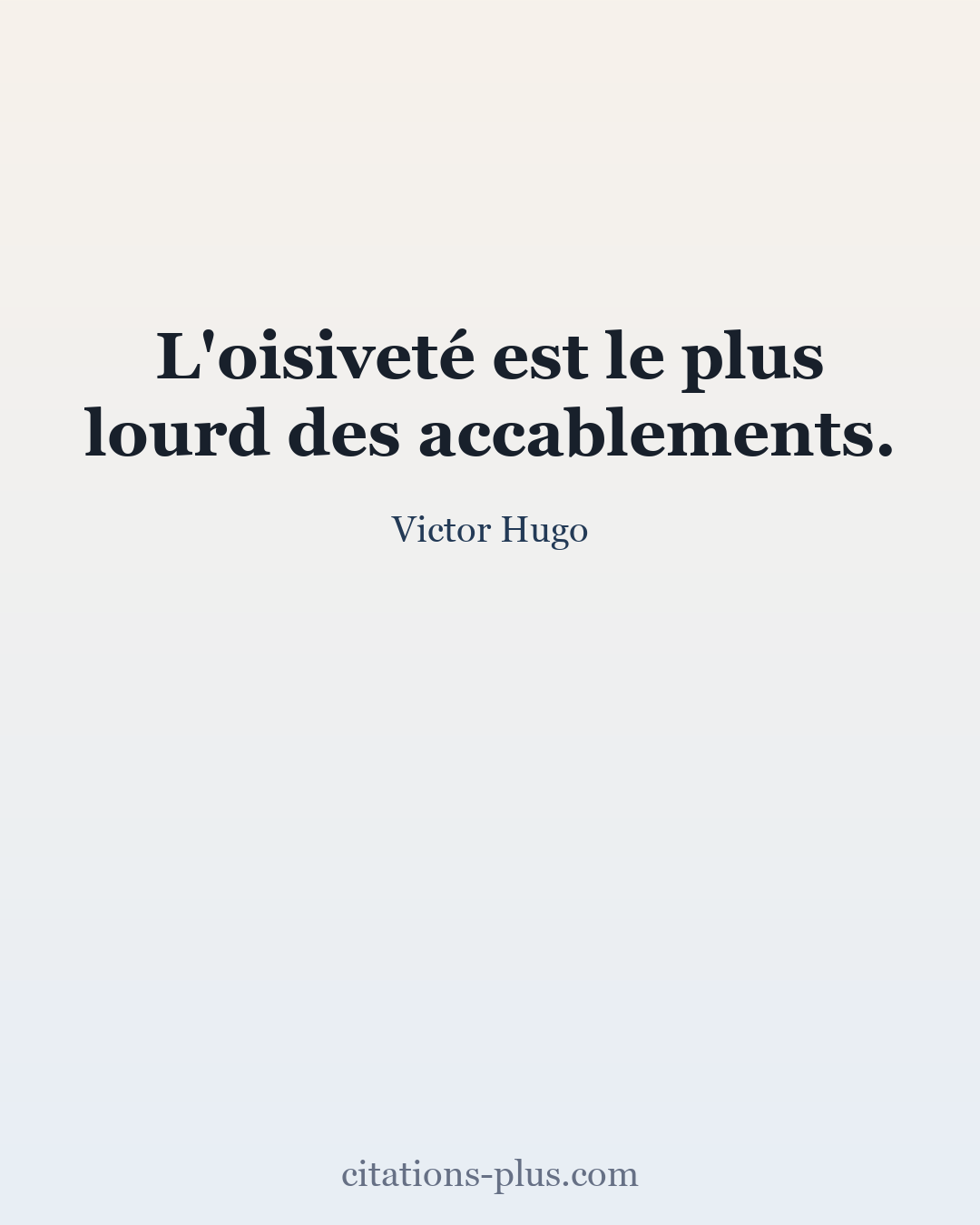 Carte Premium clair — Victor Hugo