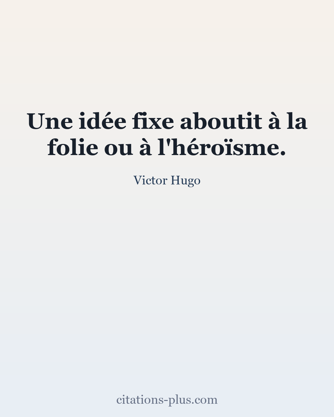 Carte Premium clair — Victor Hugo