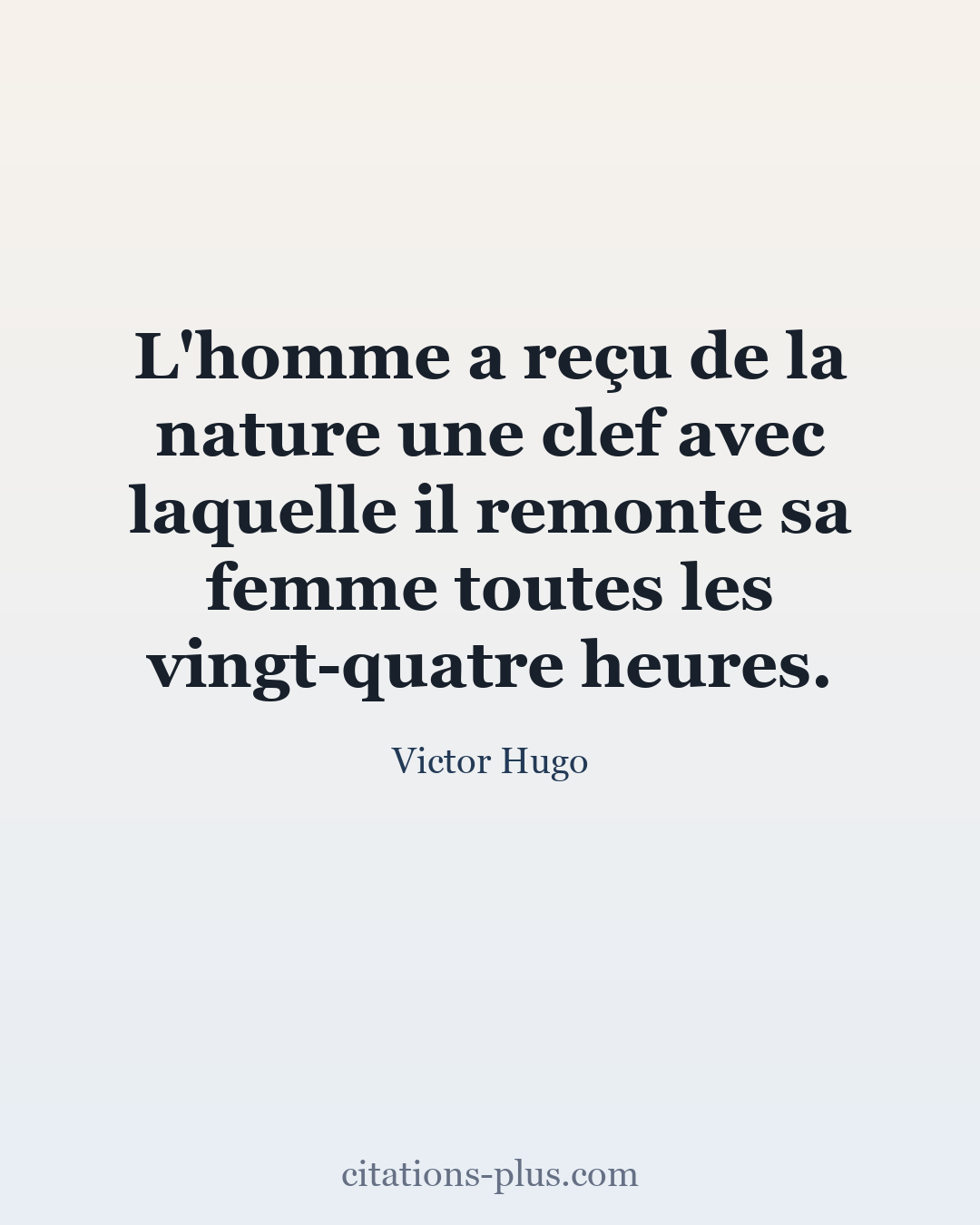 Carte Premium clair — Victor Hugo
