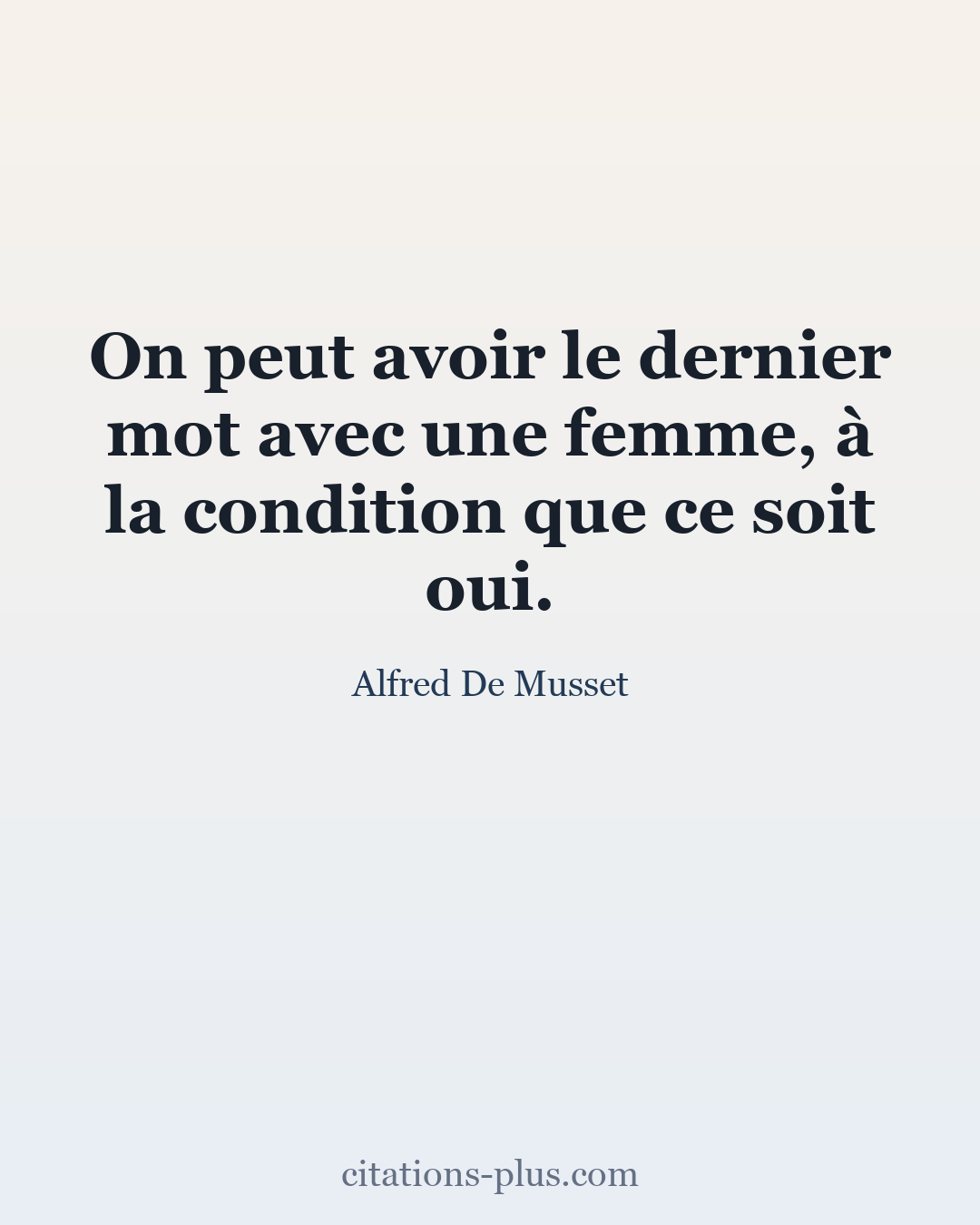 Carte Premium clair — Alfred De Musset