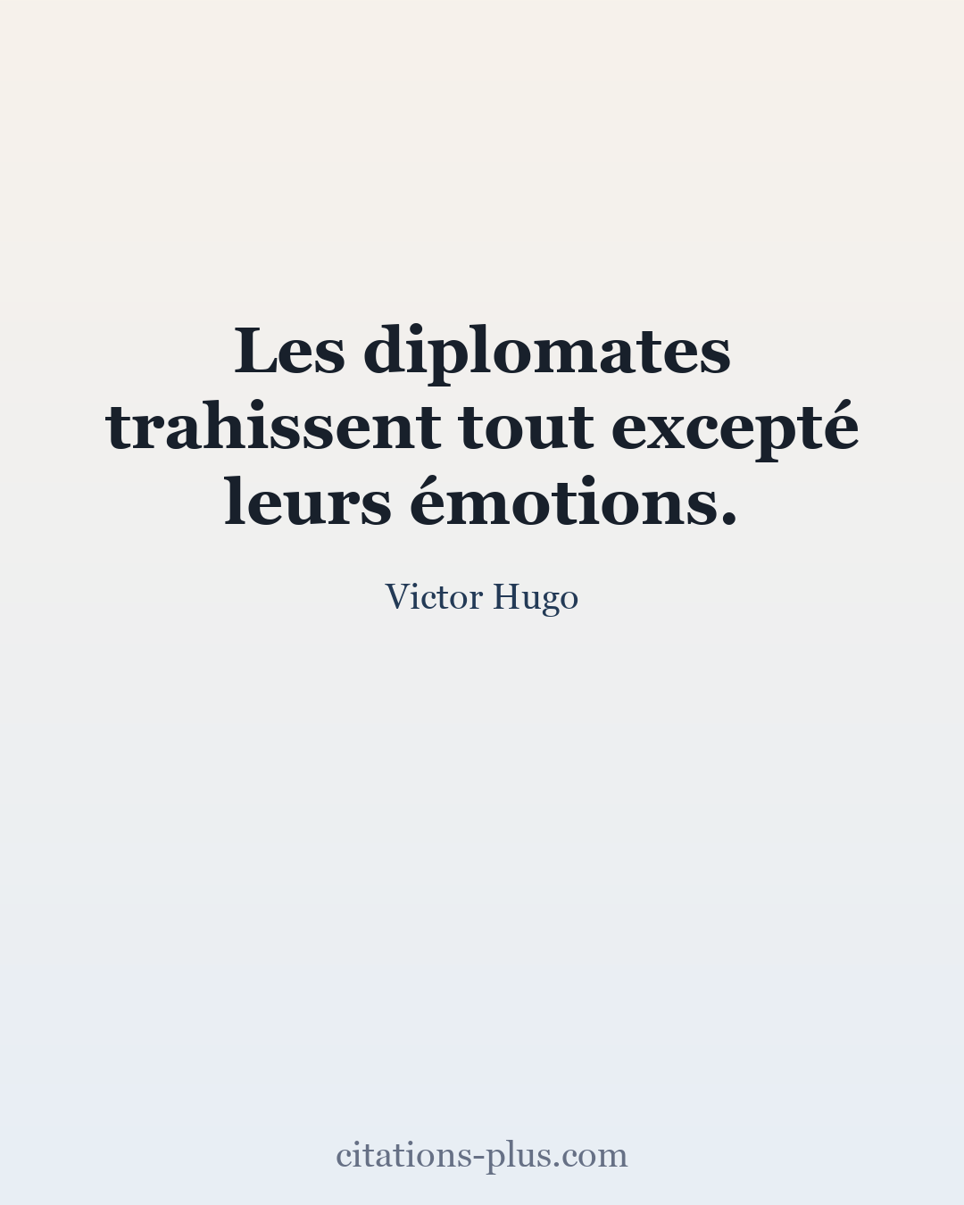 Carte Premium clair — Victor Hugo