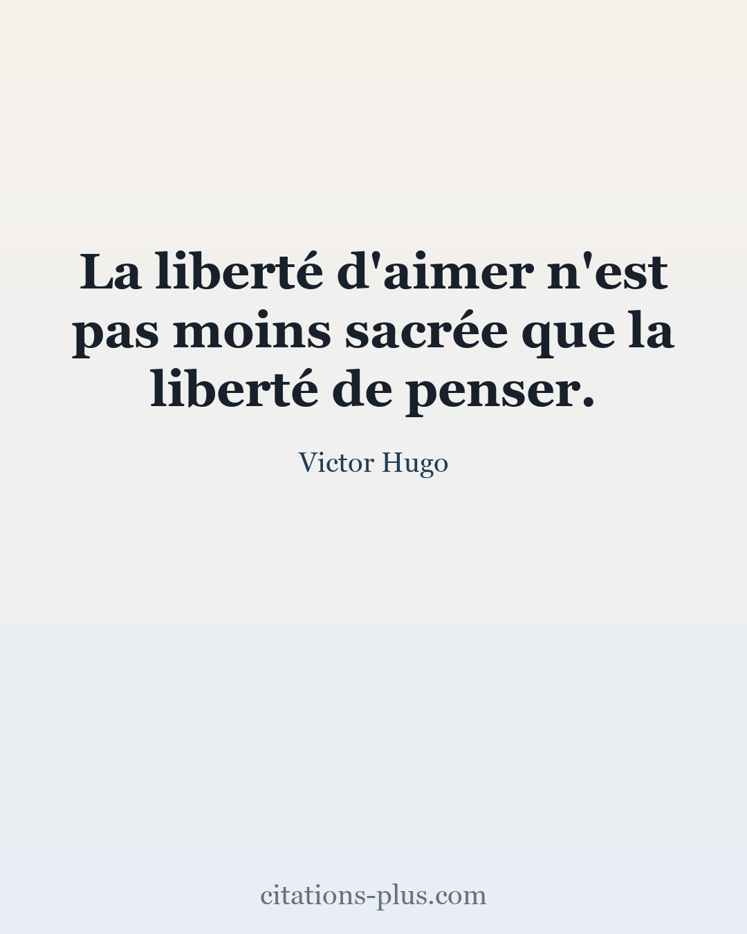Carte Premium clair — Victor Hugo