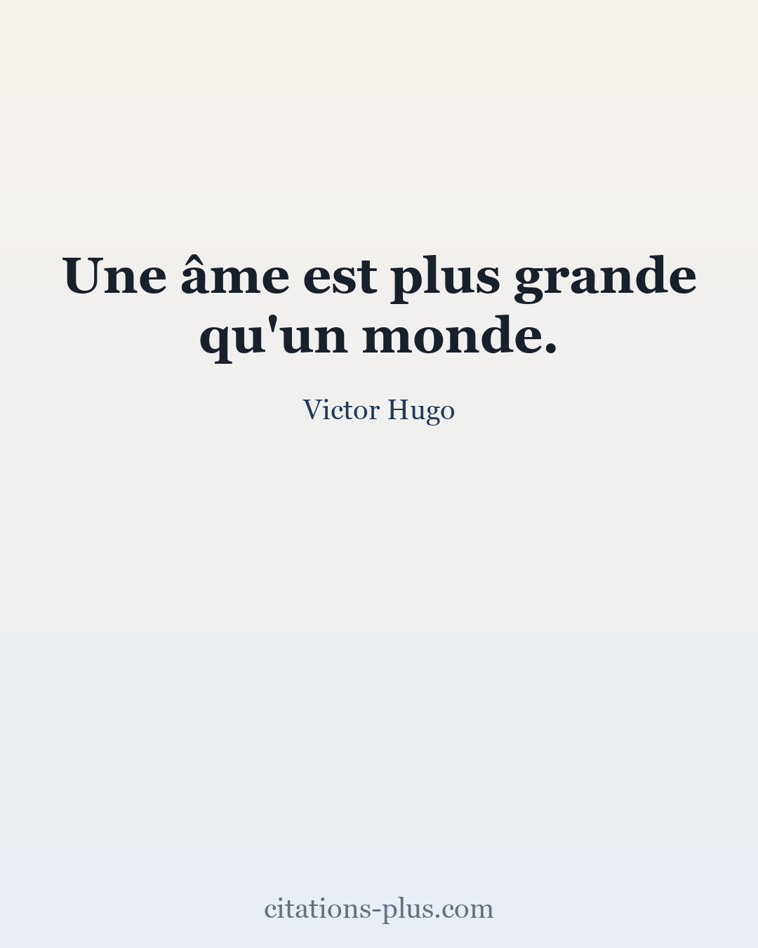 Carte Premium clair — Victor Hugo