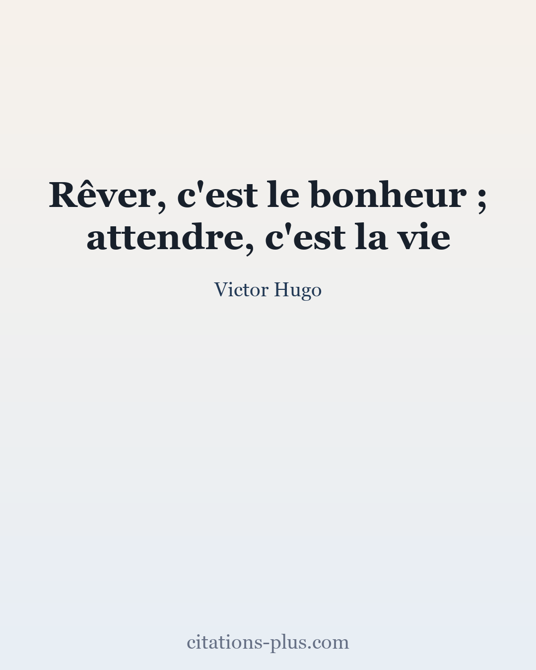 Carte Premium clair — Victor Hugo