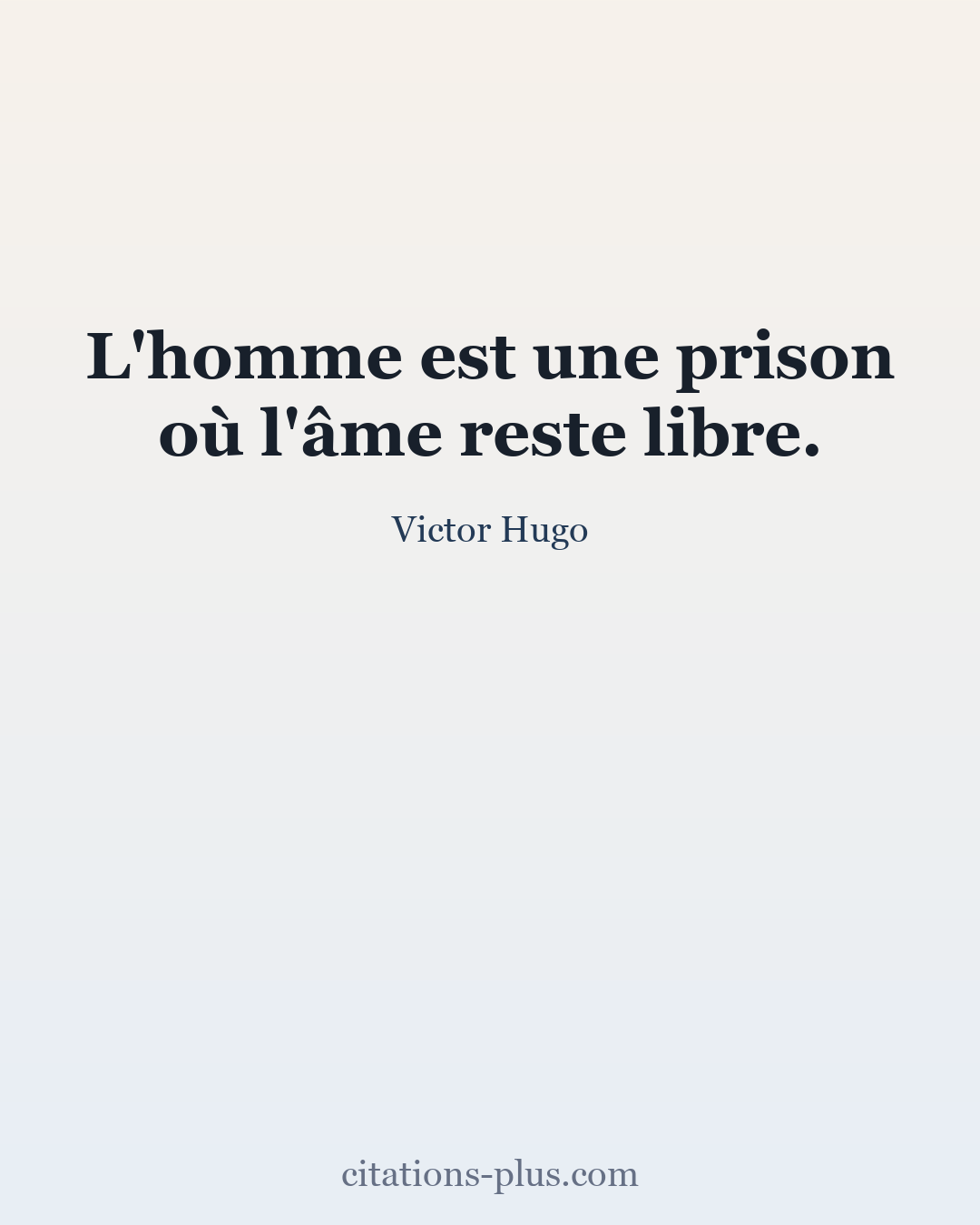 Carte Premium clair — Victor Hugo