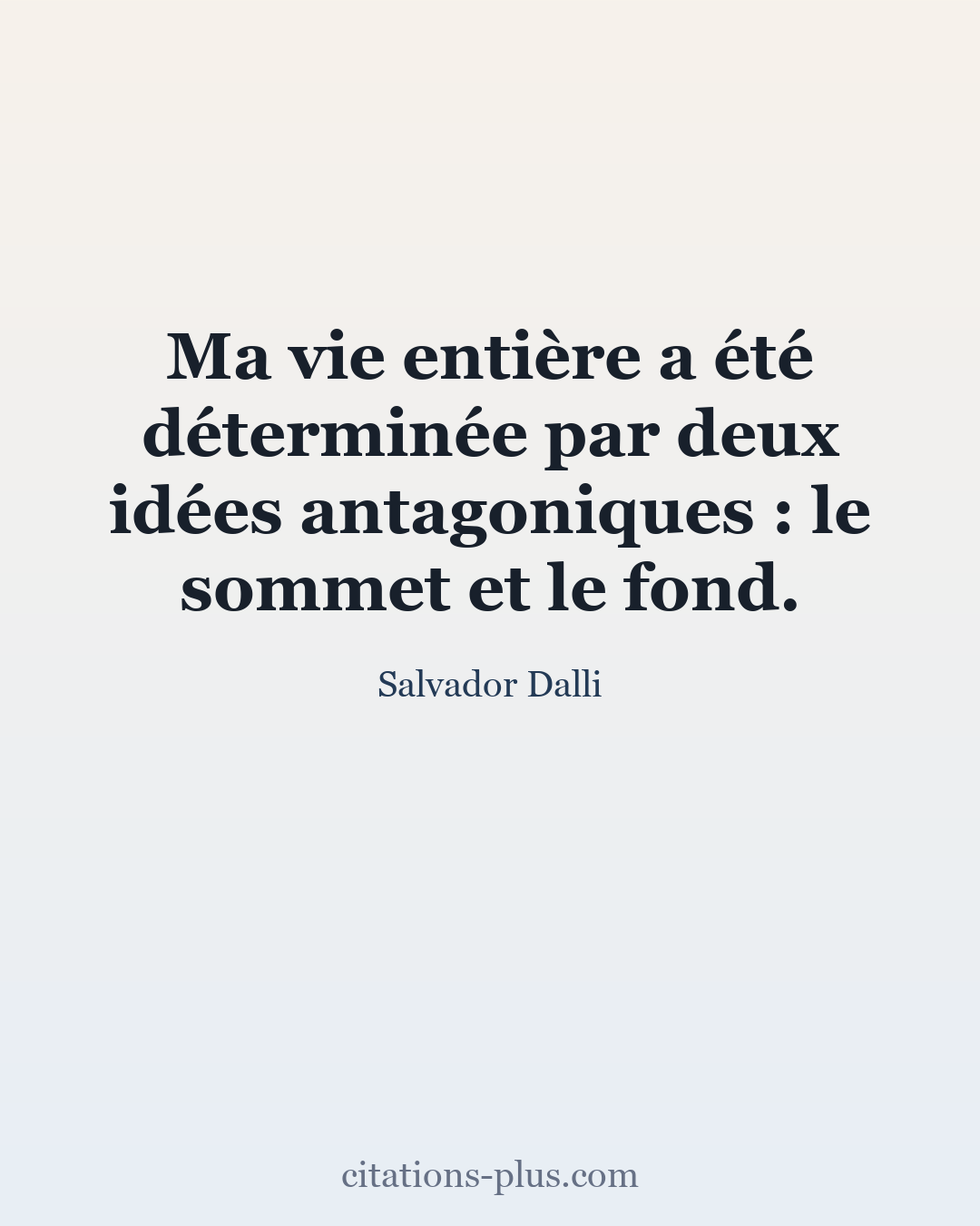 Carte Premium clair — Salvador Dalli
