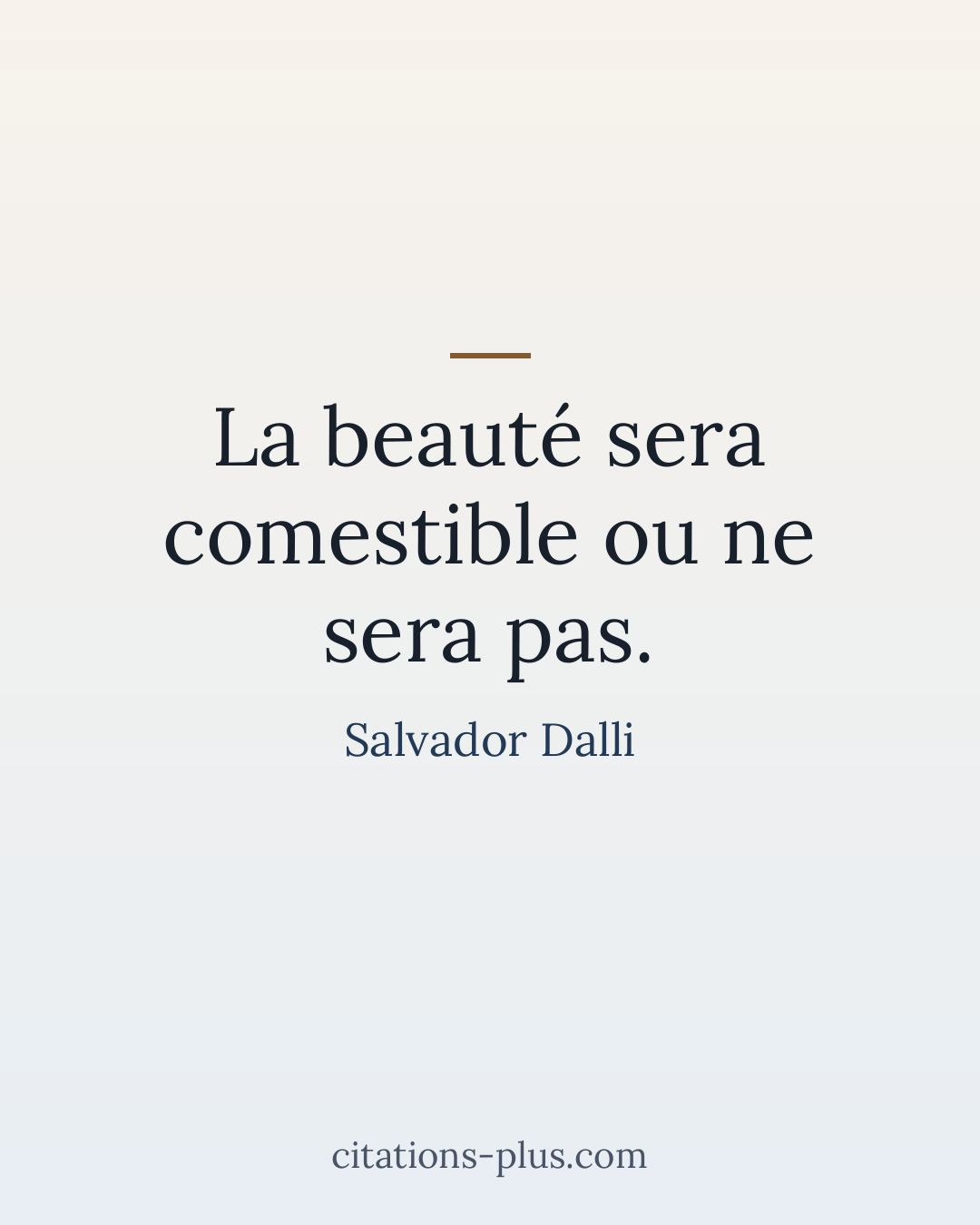 Carte Premium clair — Salvador Dalli