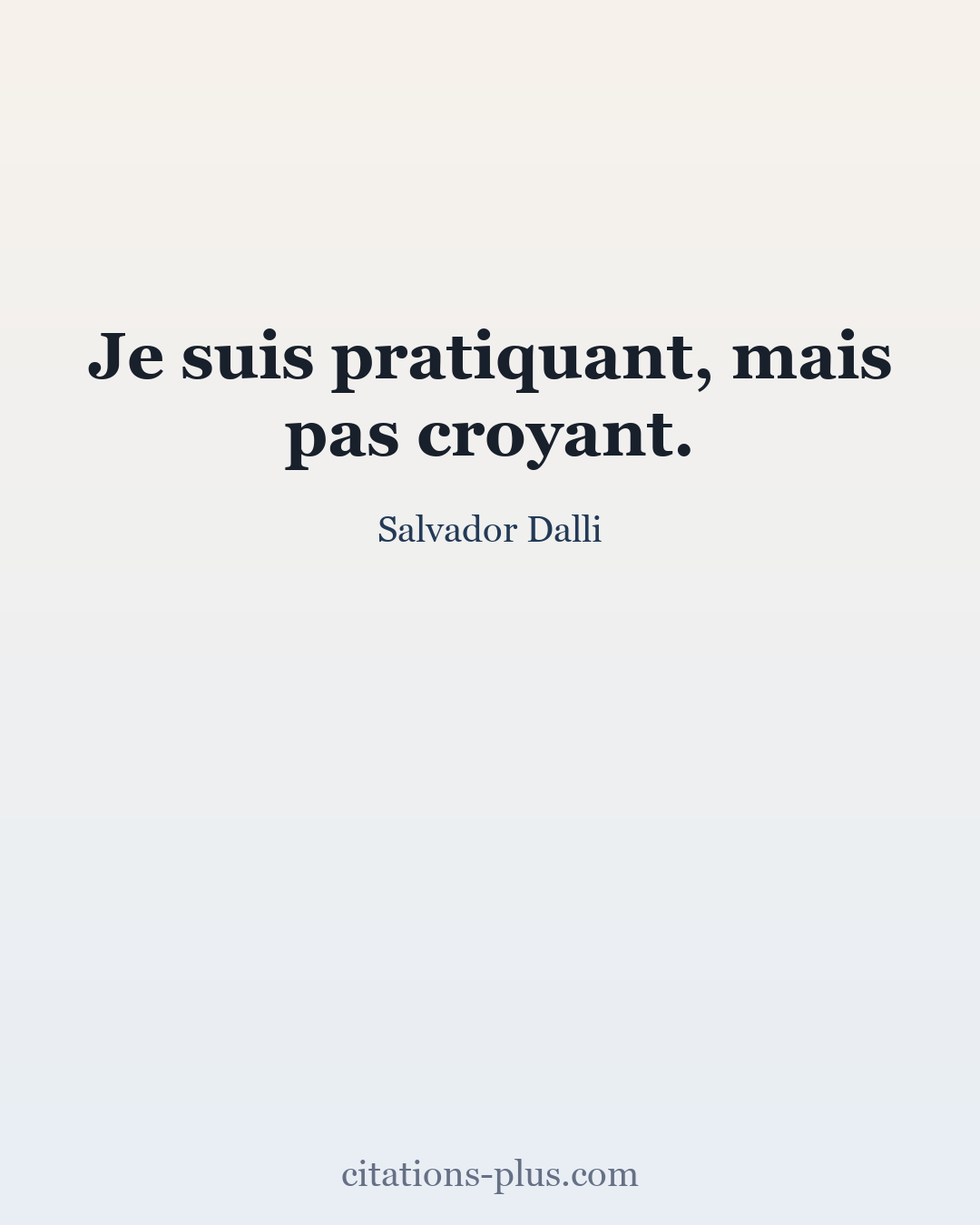 Carte Premium clair — Salvador Dalli