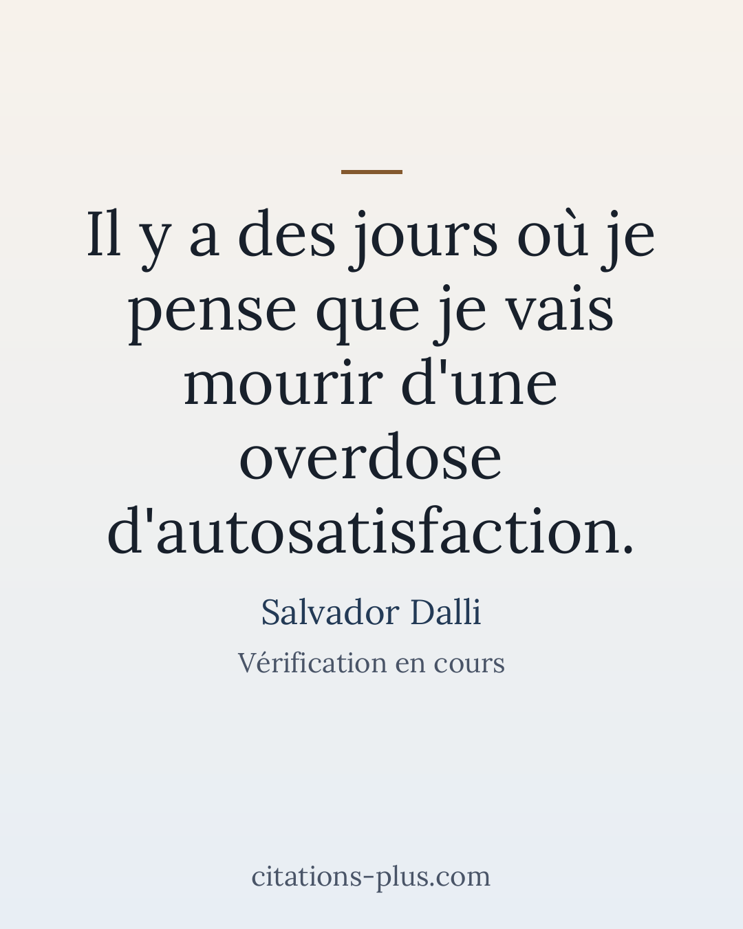 Carte Premium clair — Salvador Dalli