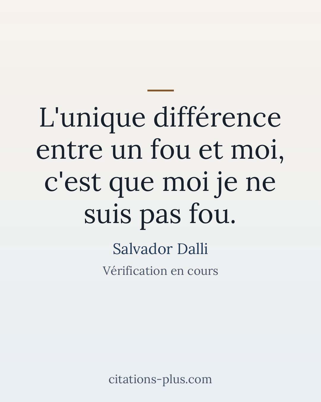 Carte Premium clair — Salvador Dalli