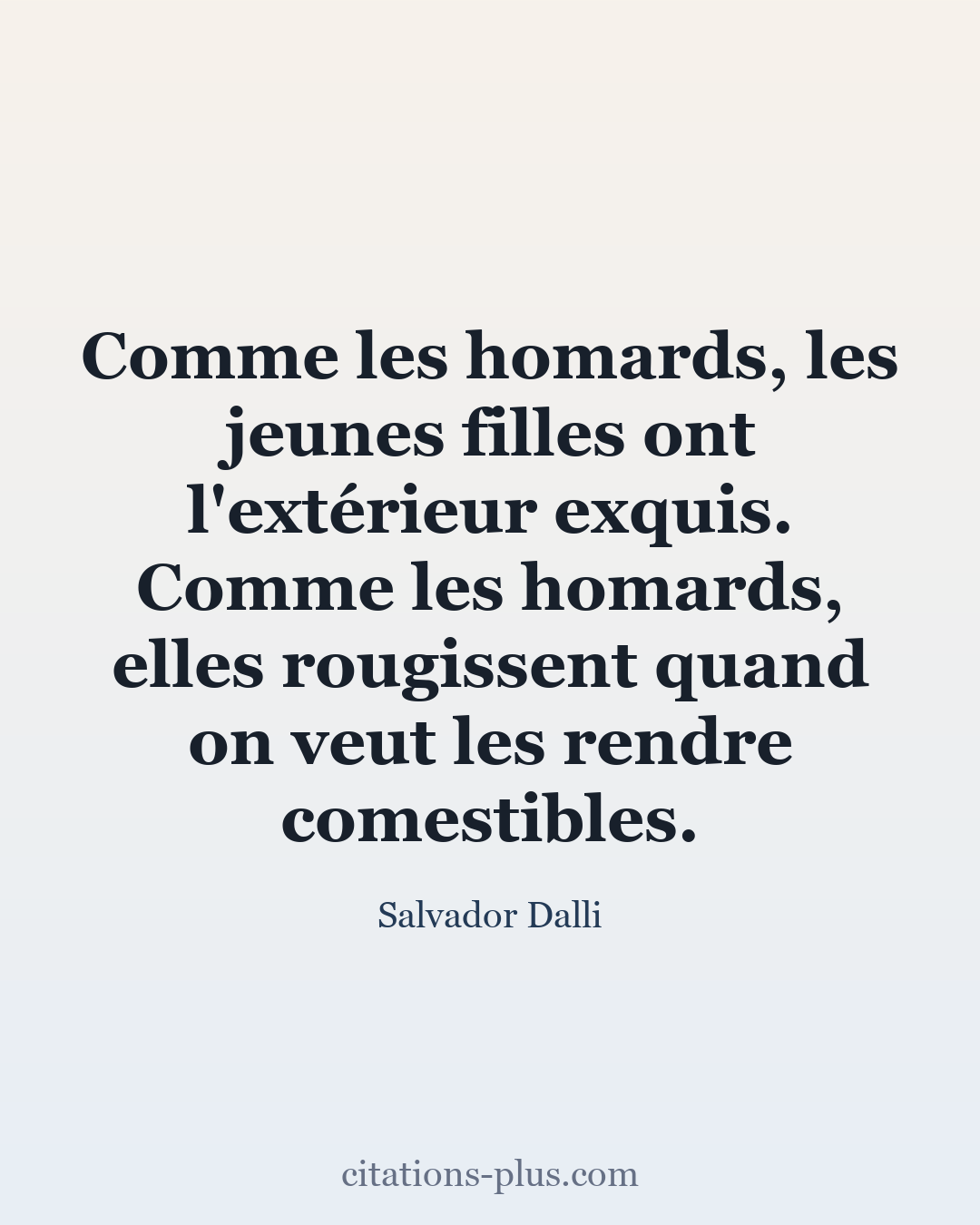 Carte Premium clair — Salvador Dalli
