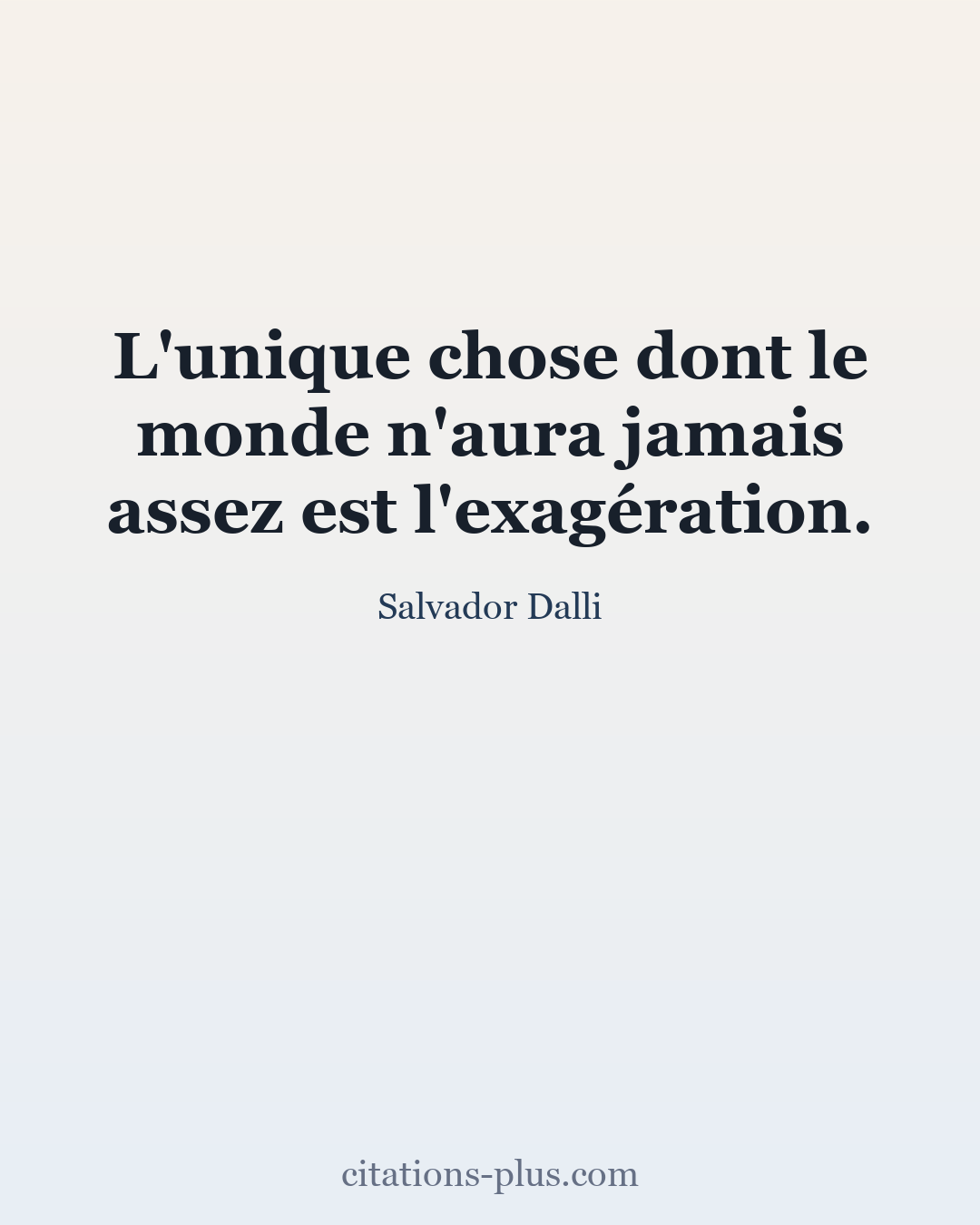 Carte Premium clair — Salvador Dalli